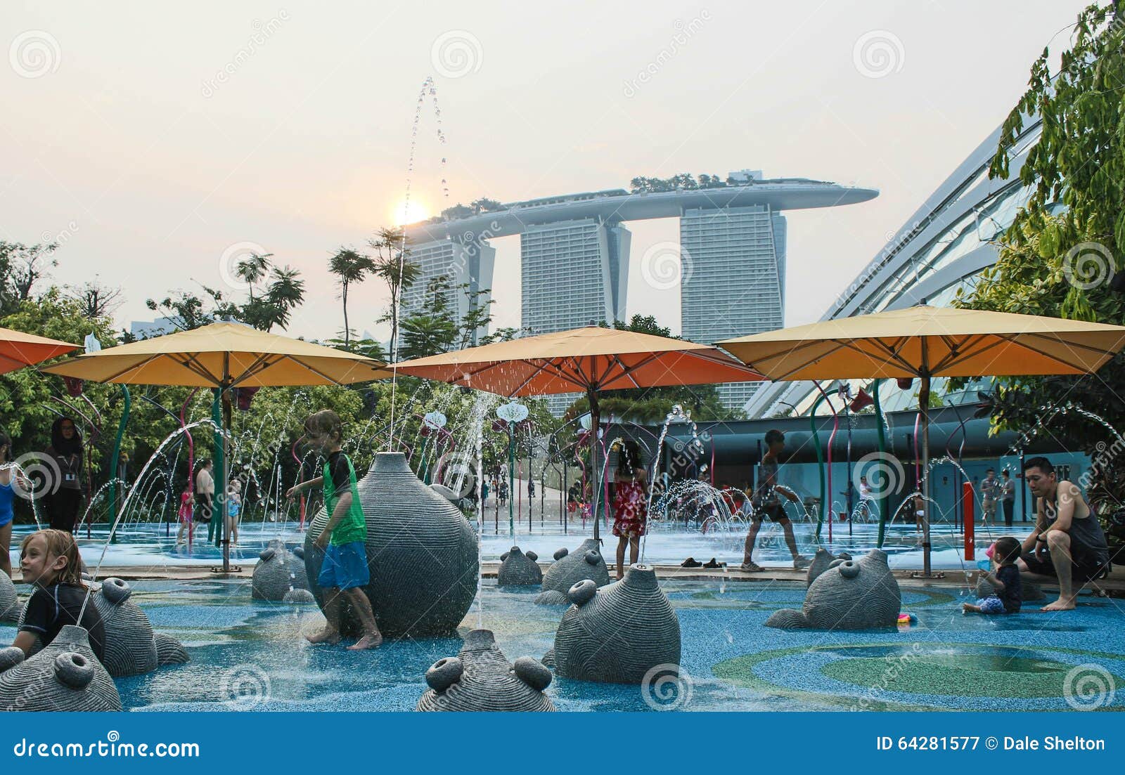 A Childrens Water Play Area At Gardens By The Bay