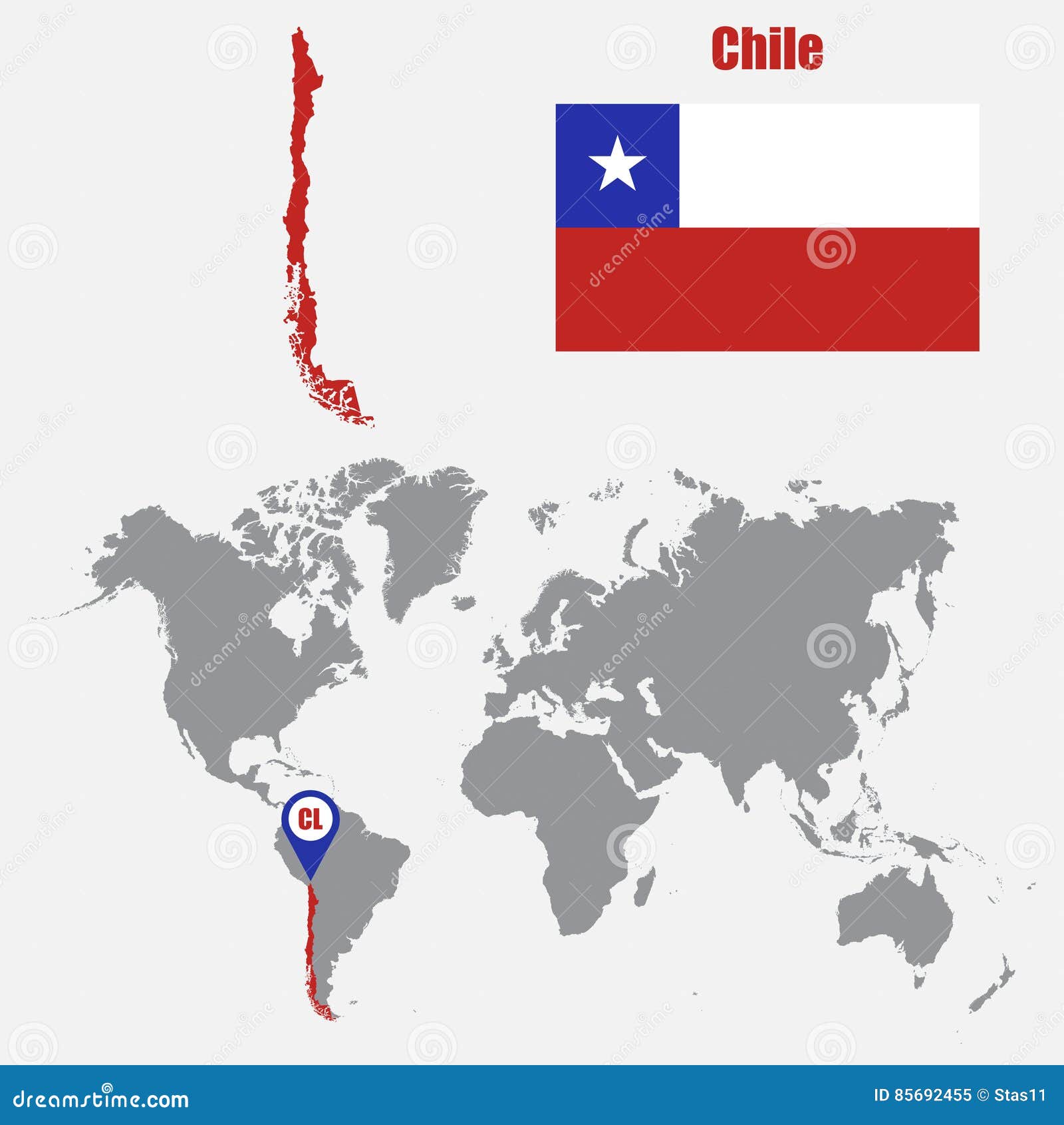 Get Chile Location On World Map PNG