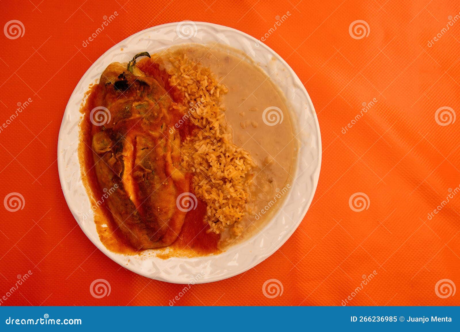 Chile Relleno with Cheese, Mexican Food Stock Image Image of roasted