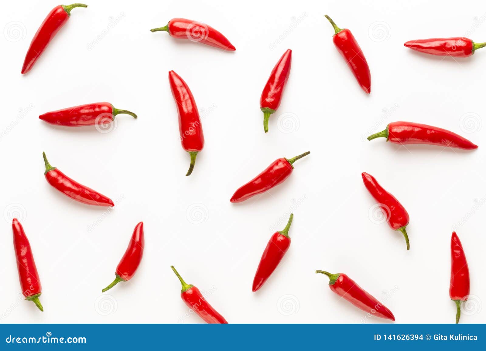 Chili or Chilli Cayenne Pepper Isolated on White Background Cutout