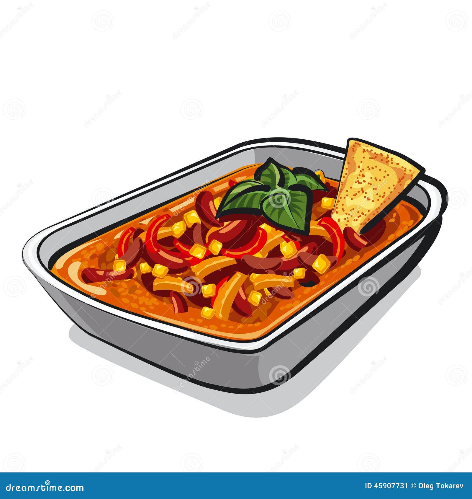 Chili Con Carne Illustration, Drawing, Engraving, Ink, Line Art, Vector