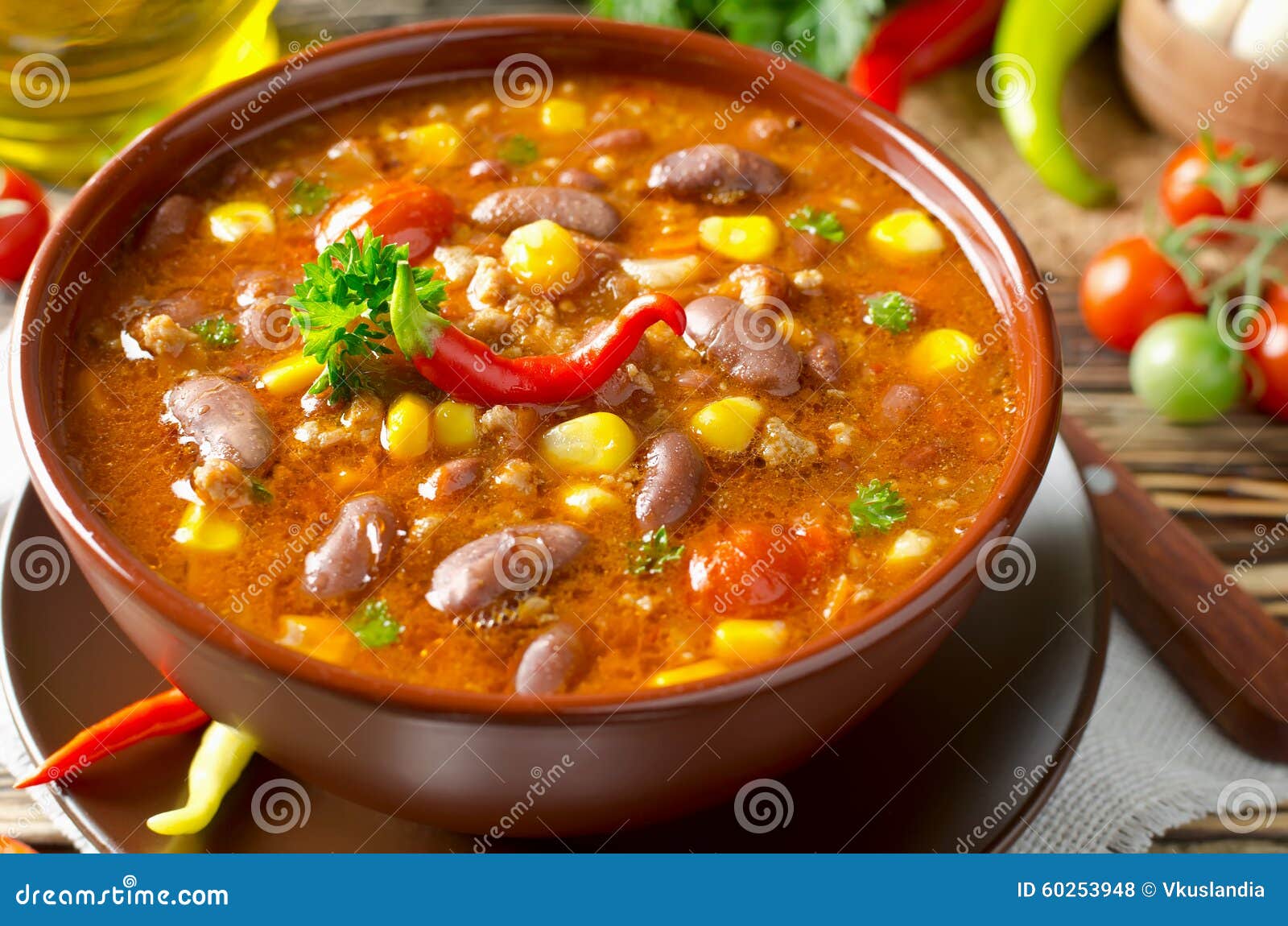 Chili Con Carne stock photo. Image of garlic, brown, cuisine 60253948