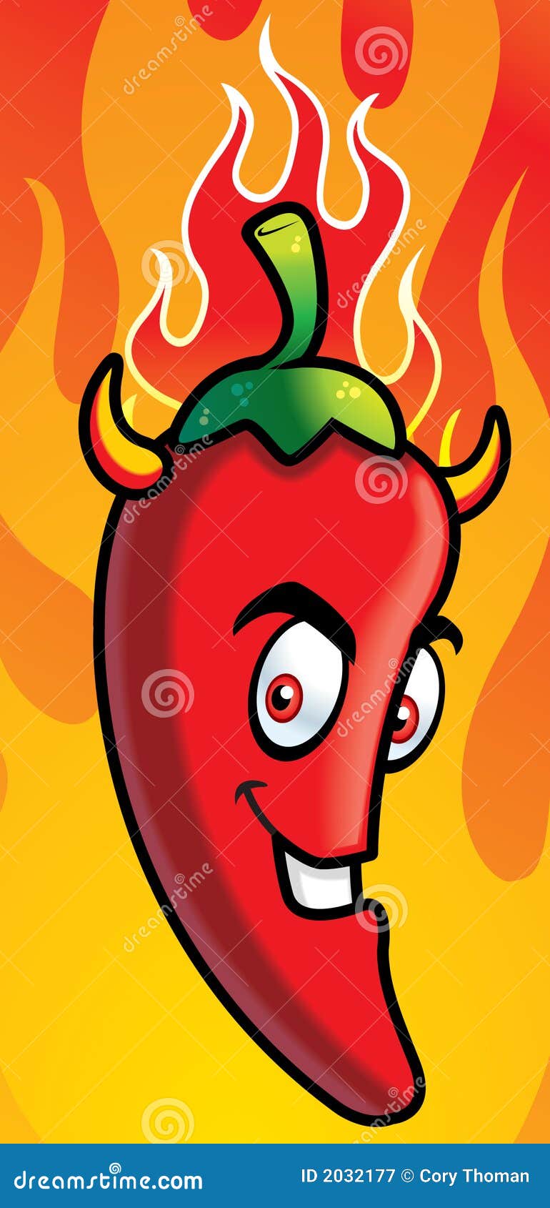 Chili Devil Hell stock vector. Illustration of jalapeno 2032177