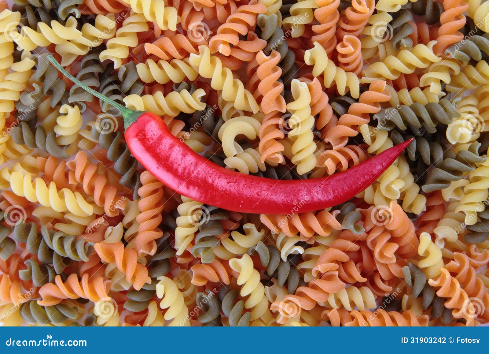 Chili and pasta stock photo. Image of chili, savory, italian 31903242