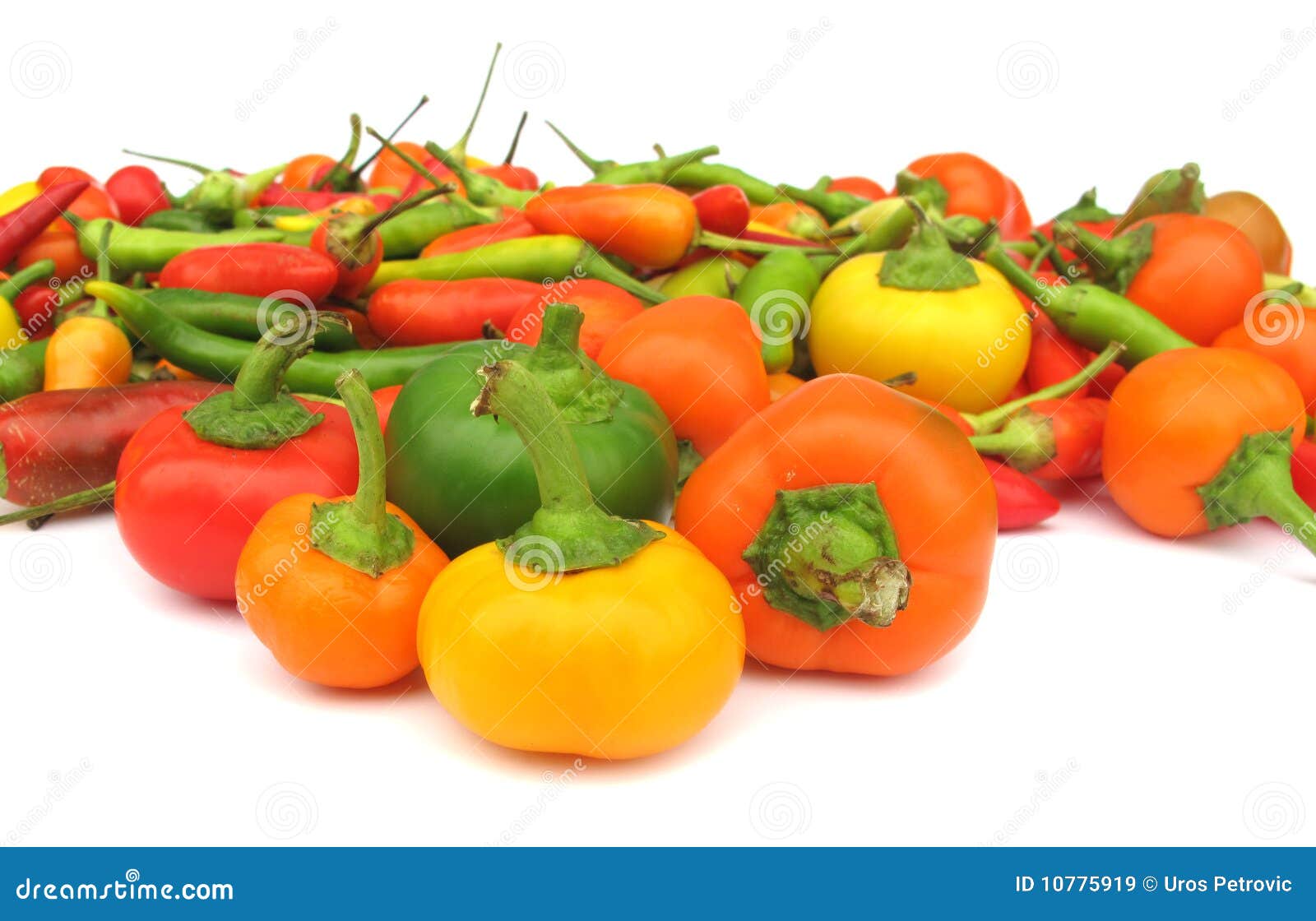 Chili peppers paprika stock image. Image of leaf, paprikas 10775919