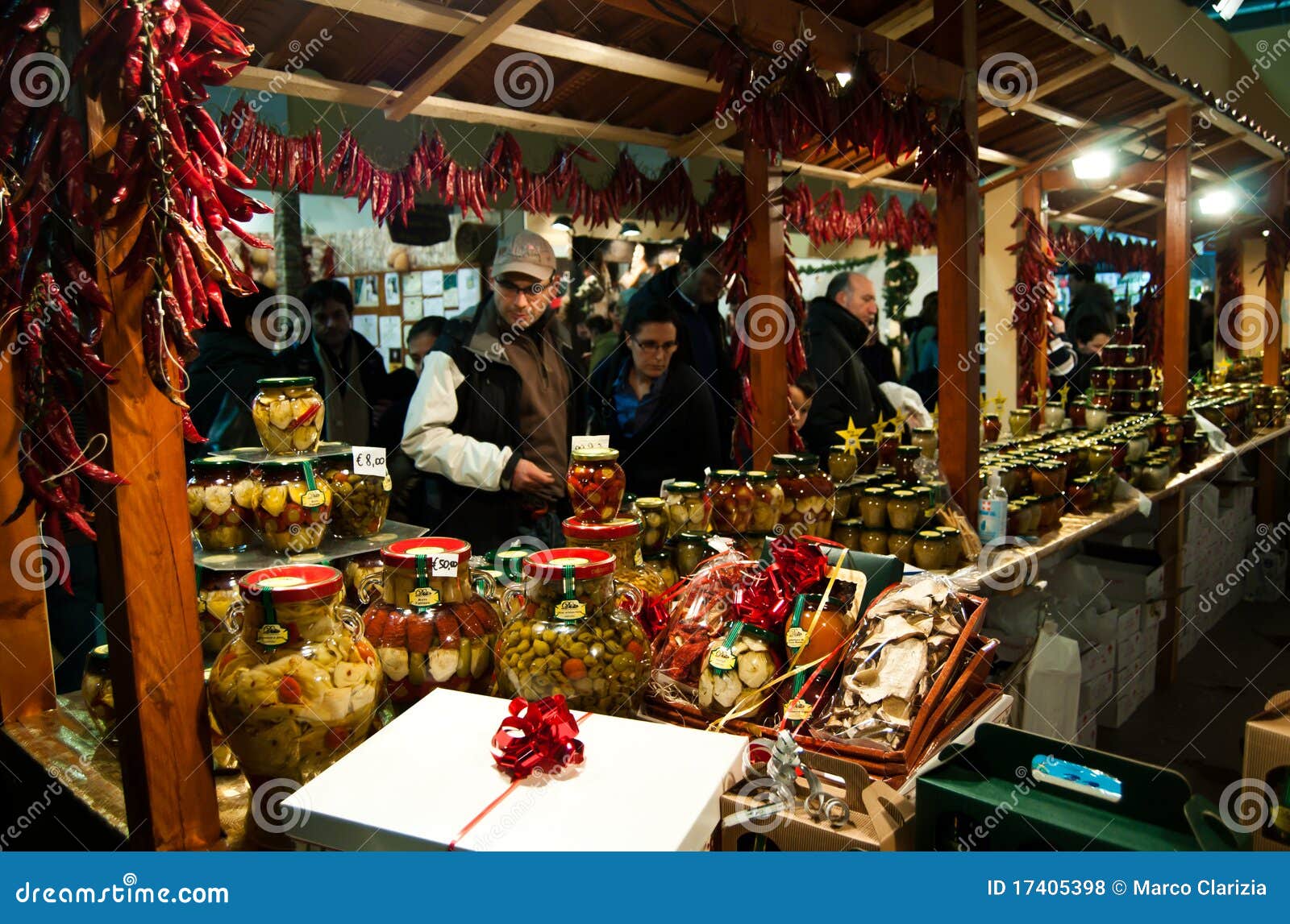 Chili and Pickles Stand in the Fair Editorial Stock Photo Image of