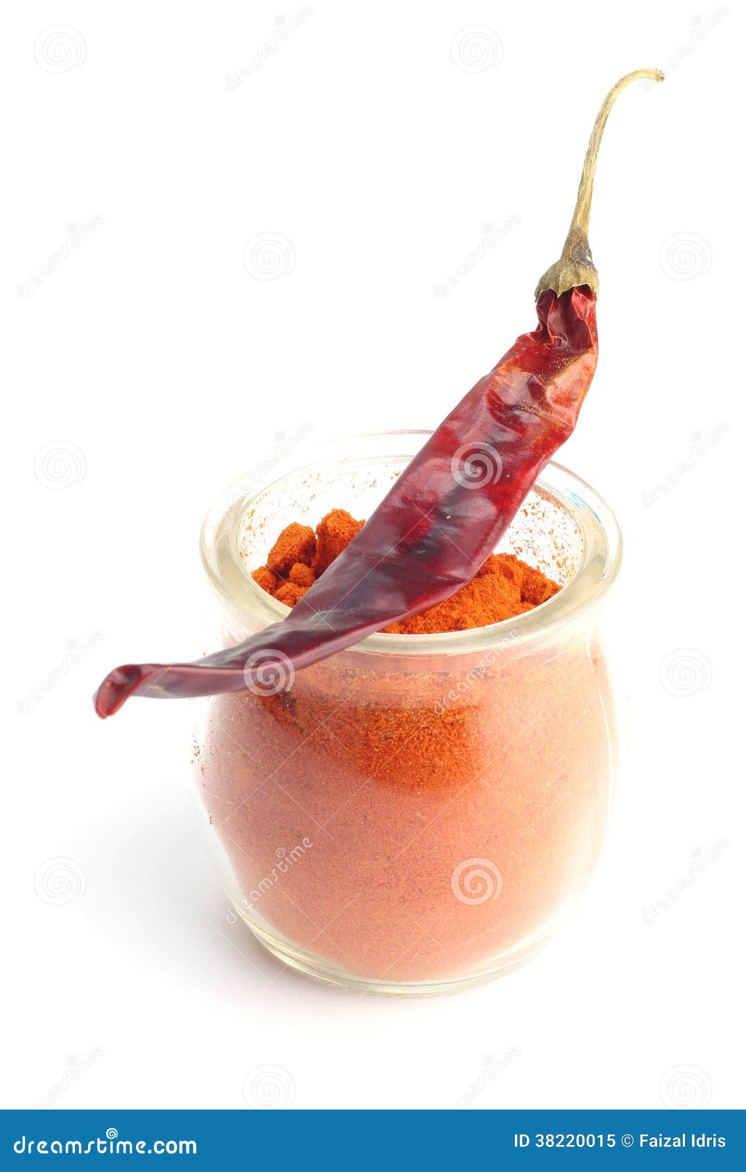 Chili Powder in Glass Bottle Stock Image Image of paprika, indian