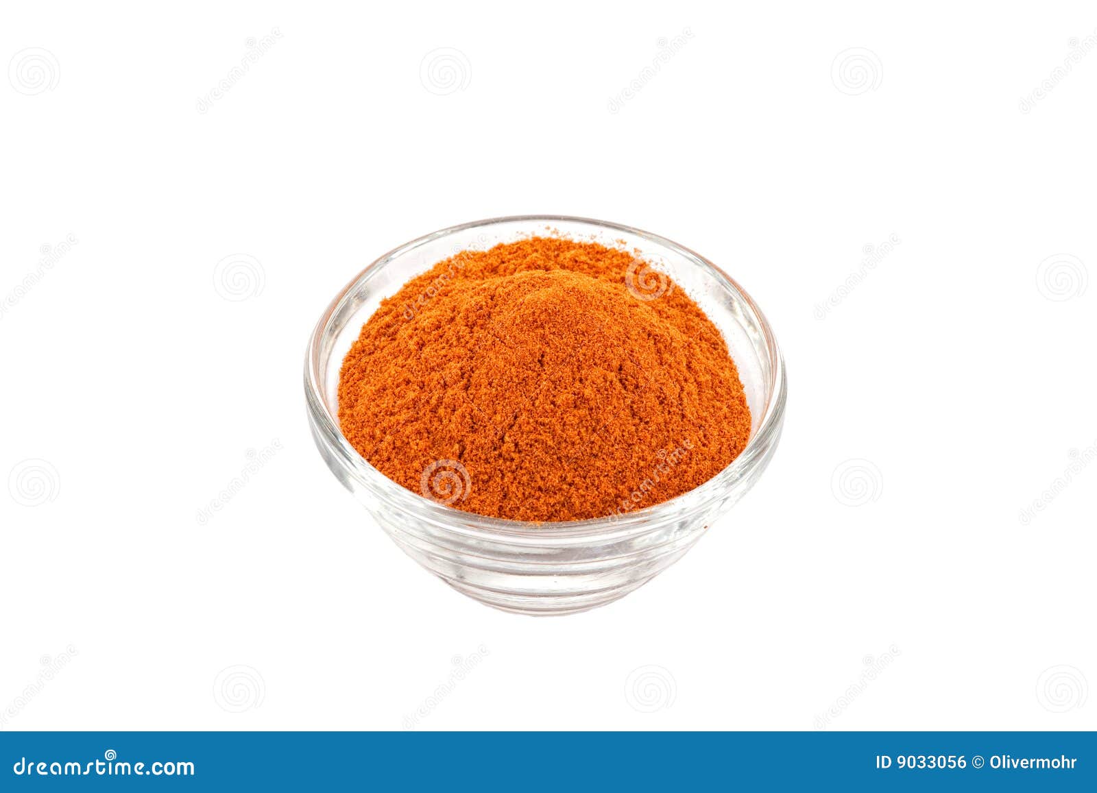 Chili powder in glass bowl stock photo. Image of curry 9033056