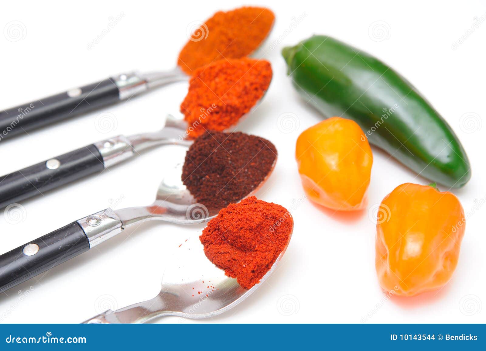 Chili Powder and Peppers stock photo. Image of healthy 10143544
