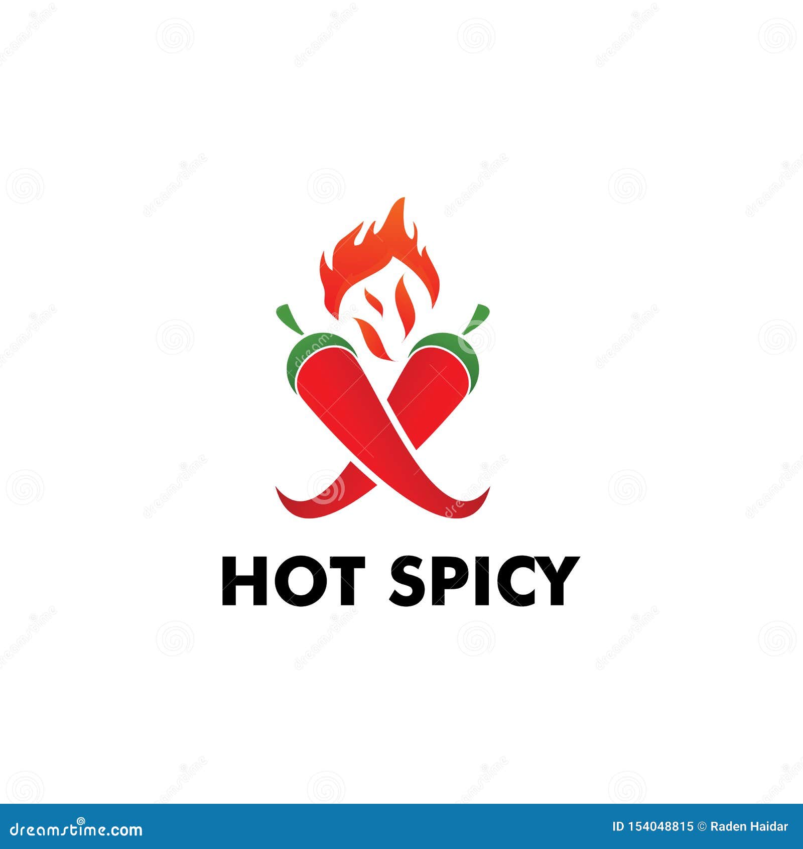 Chili Or Spicy Logo Design Stock Illustration Illustration Of