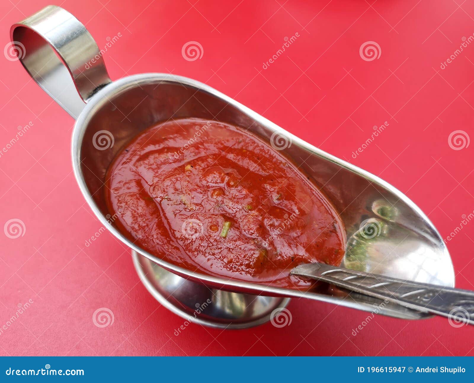 Chili Tomato Sauce on a Red Stock Image Image of fresh, ripe 196615947