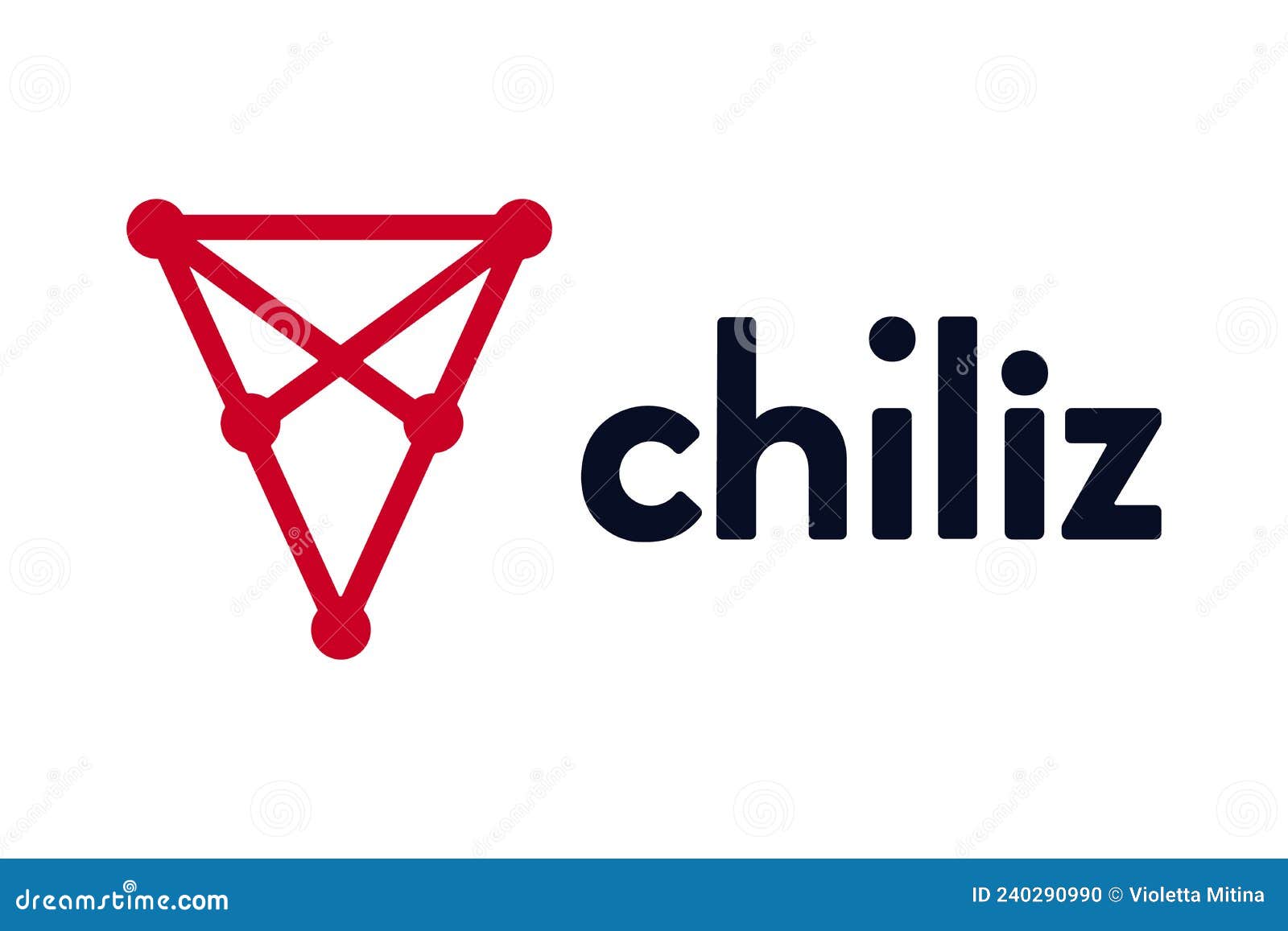 Chiliz. Crypto Currency Logo on a White Background Stock Vector -  Illustration of exchange, logo: 240290990