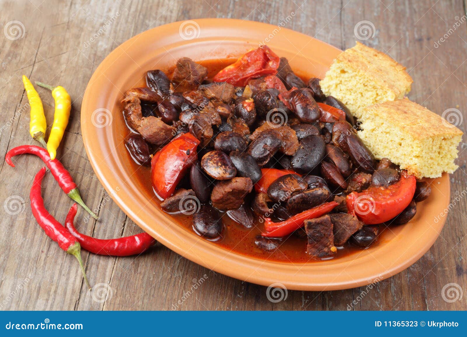Chilli dish stock image. Image of bread, meal, traditional 11365323