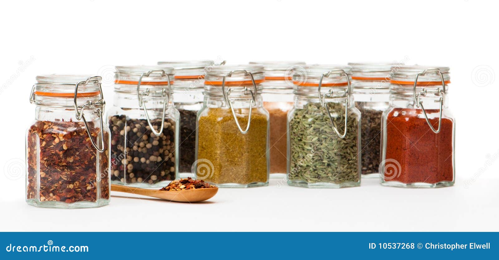 Chilli Flakes stock photo. Image of peppercorns, flakes 10537268