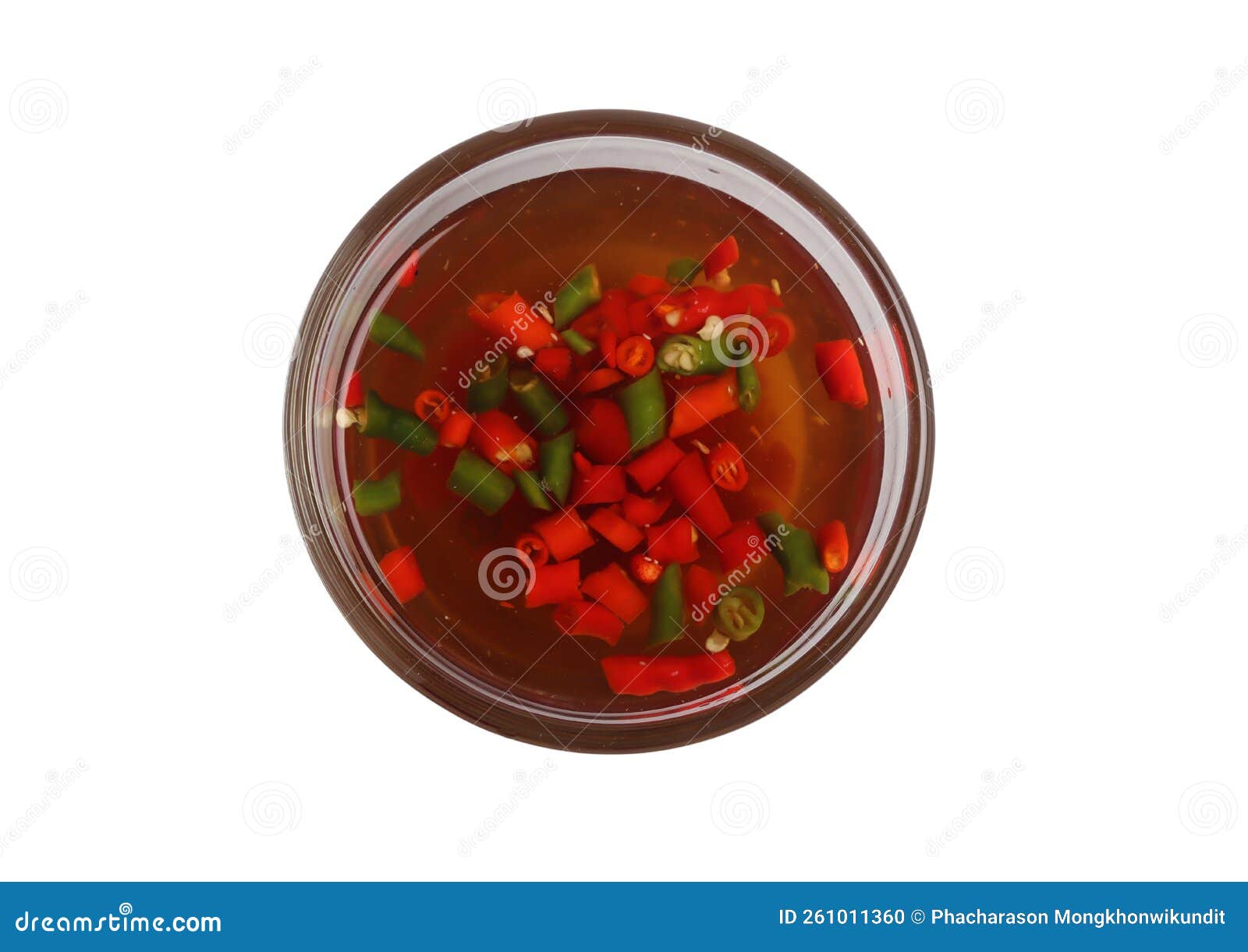 Chilli and Garlic in Fish Sauce. (Nam Pla Prik), Thai Fish Sauce Stock