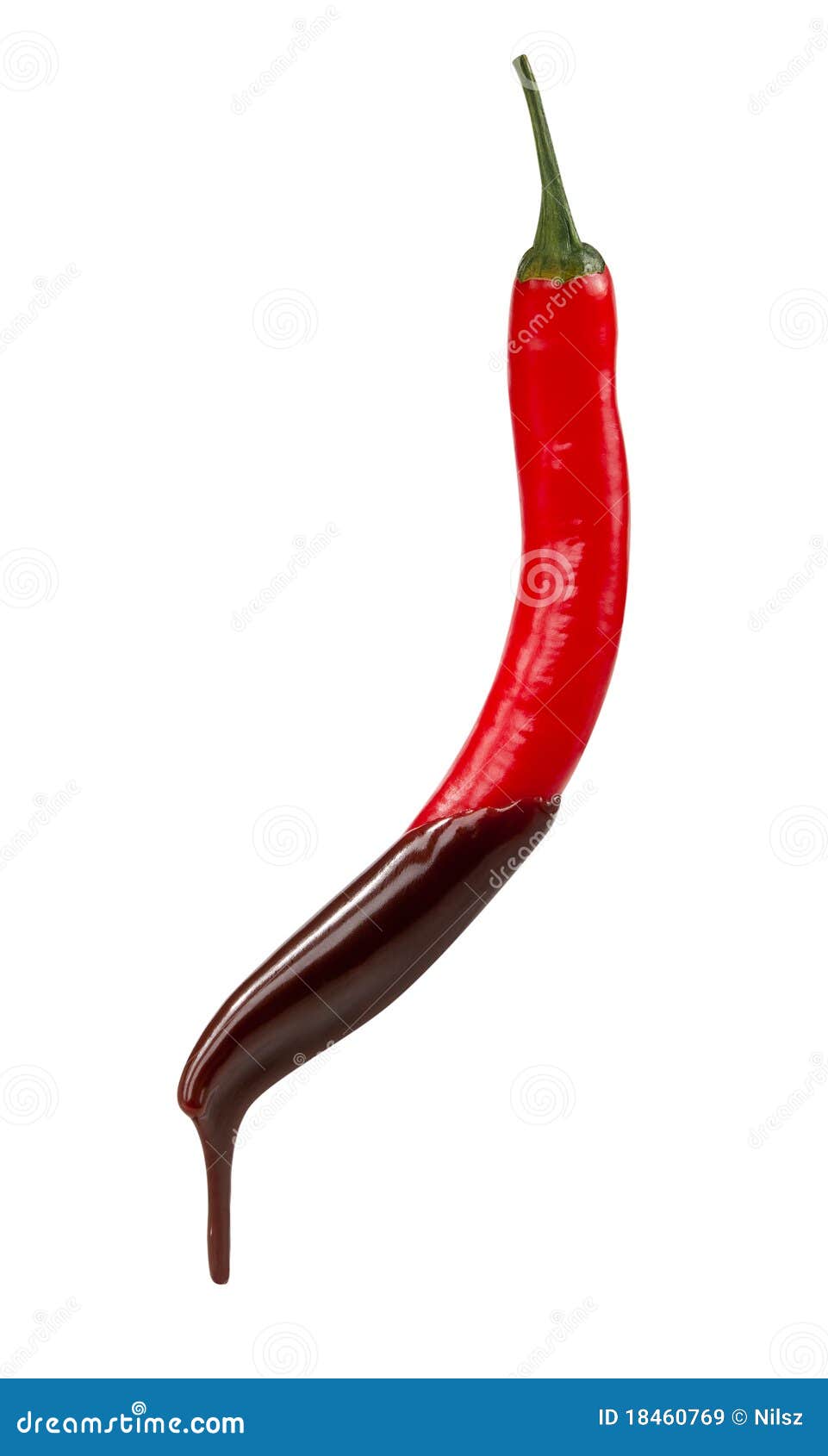 Chilli Pepper Chocolate Coated Stock Image Image of spice, fiery 18460769