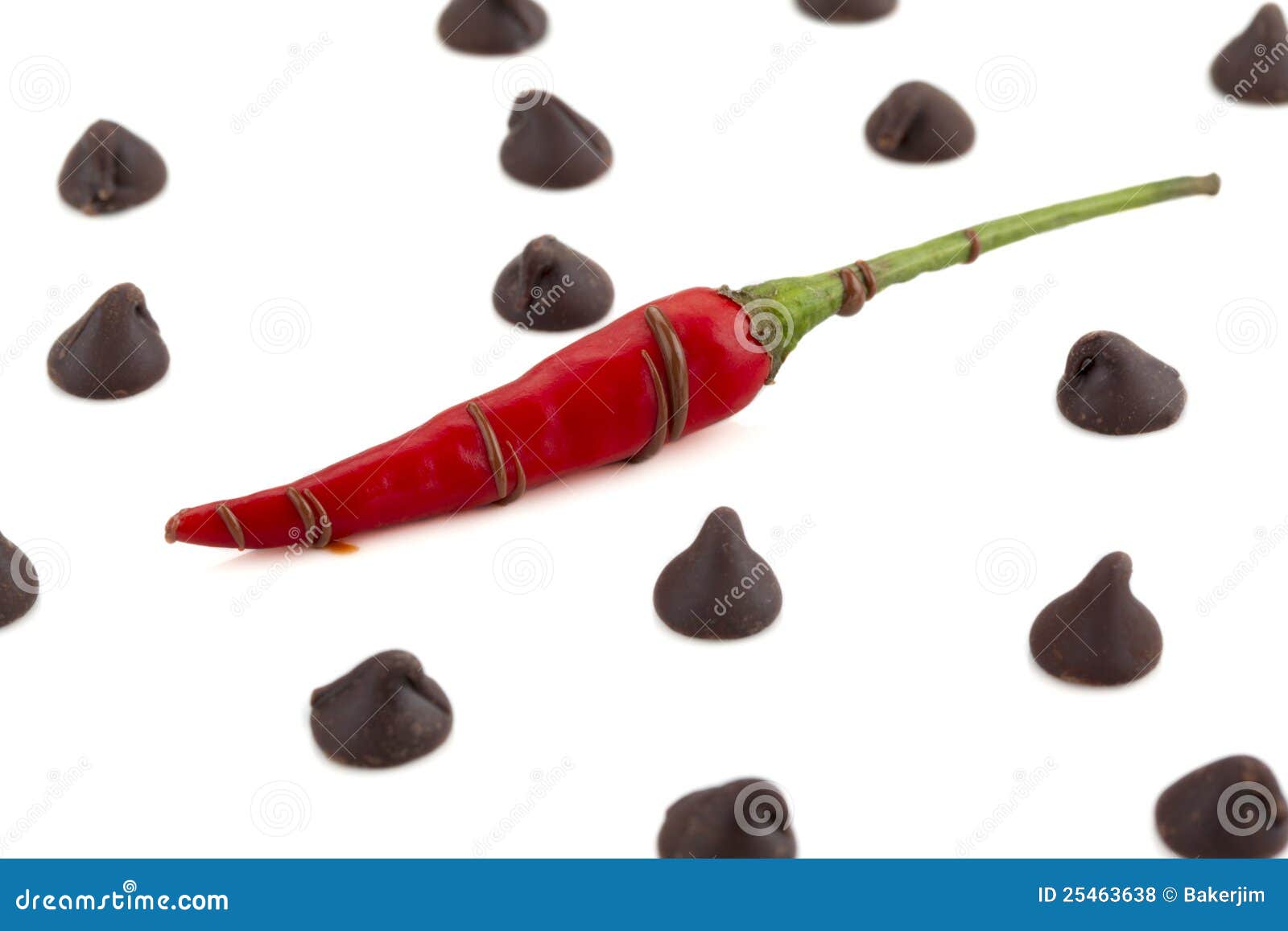 Chilly Pepper with Chocolate Kisses Stock Photo Image of chocolate