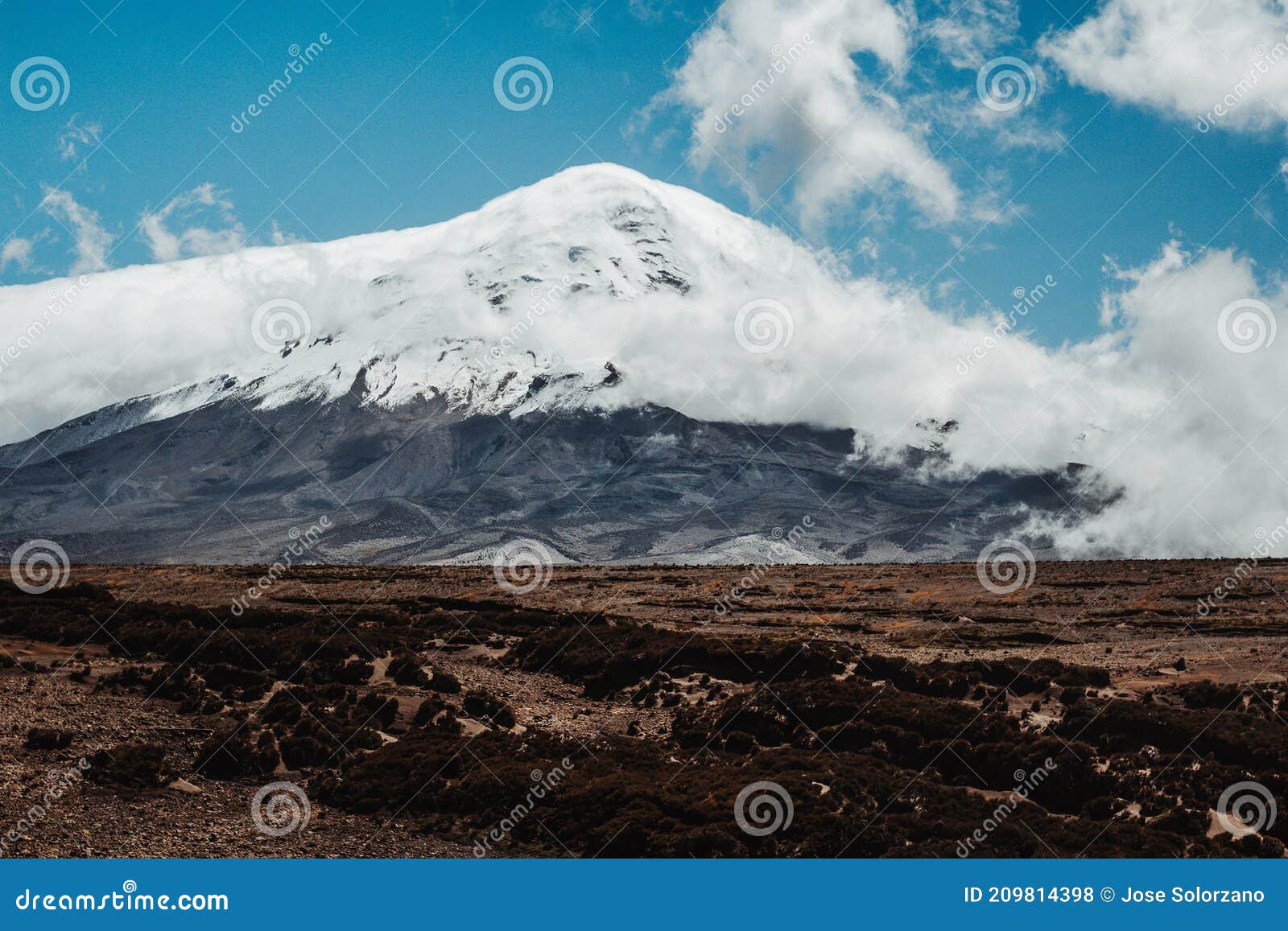 chimborazo volcano in ecuador, the closest point to the sun on earth