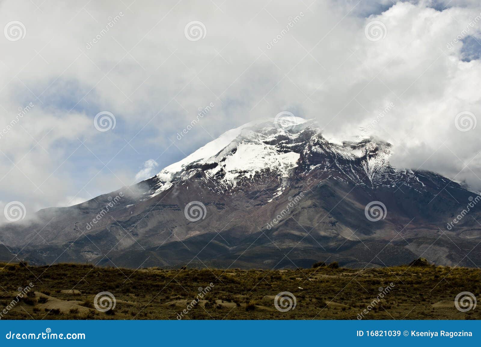 Chimborazo Volcano Ecuador S Highest Summit Stock Image Image