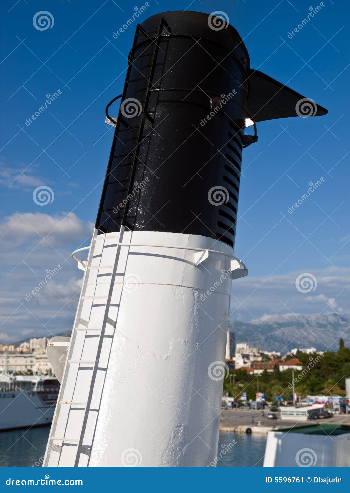 Chimney stock image. Image of blue, funnel, chip, chimney 5596761