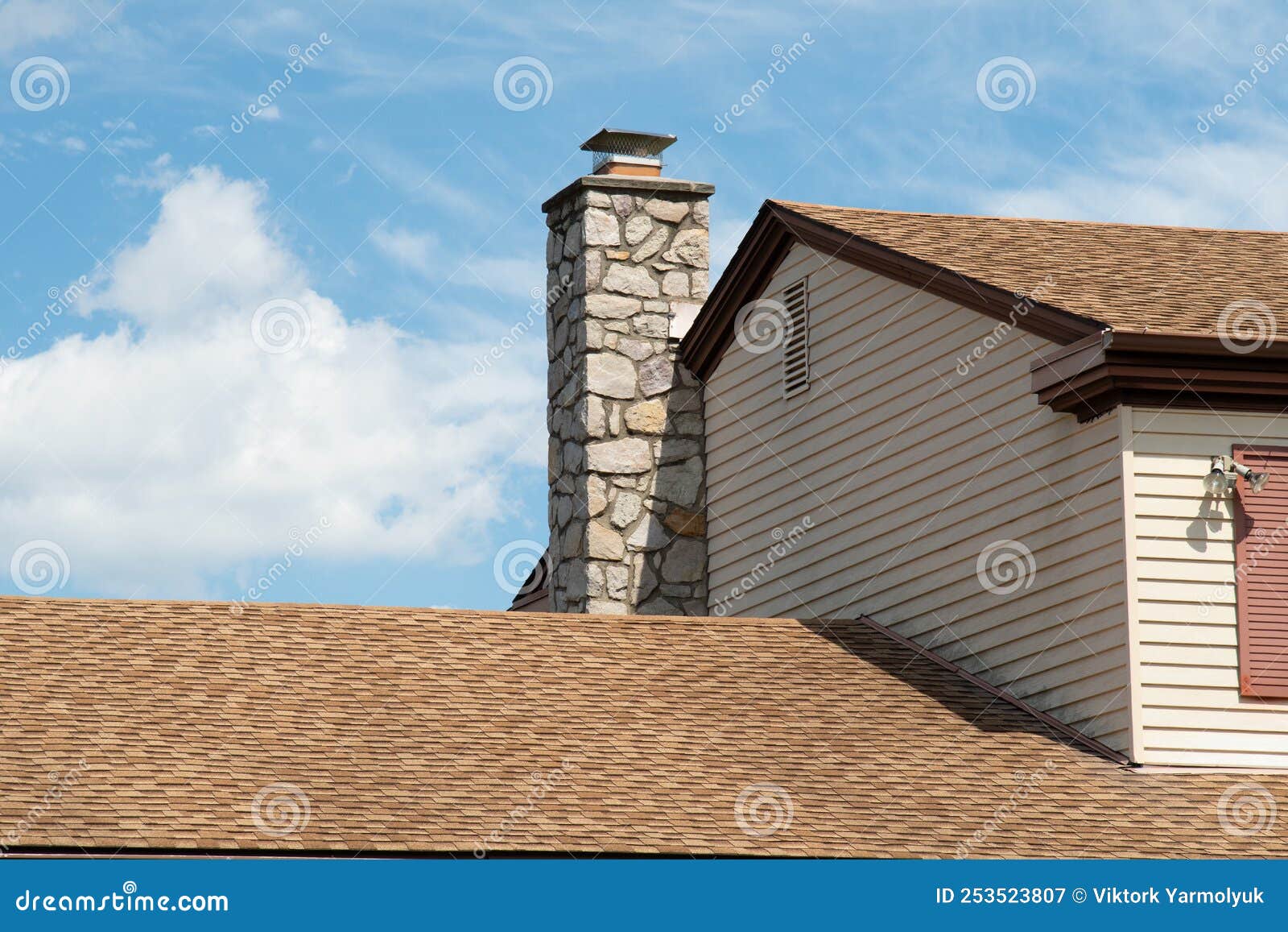 Chimney from the Fireplace Outside House Rooftop Stock Image Image of