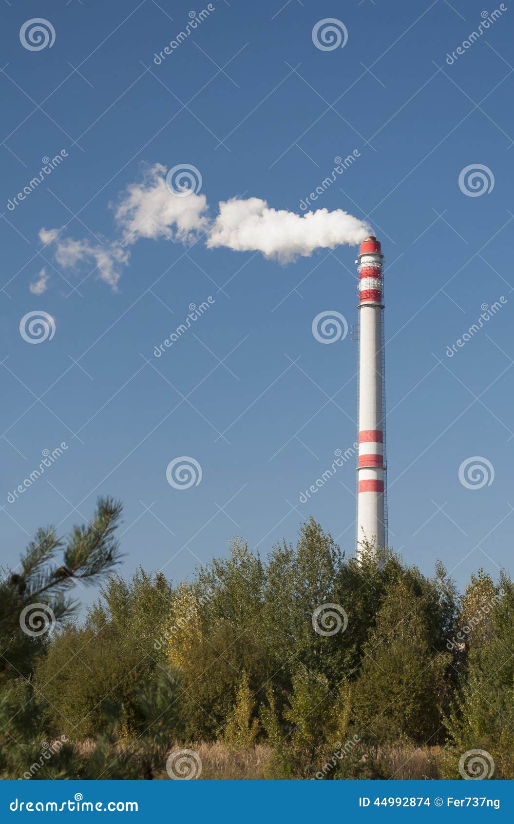 Chimney pollution. stock photo. Image of structure, quality 44992874