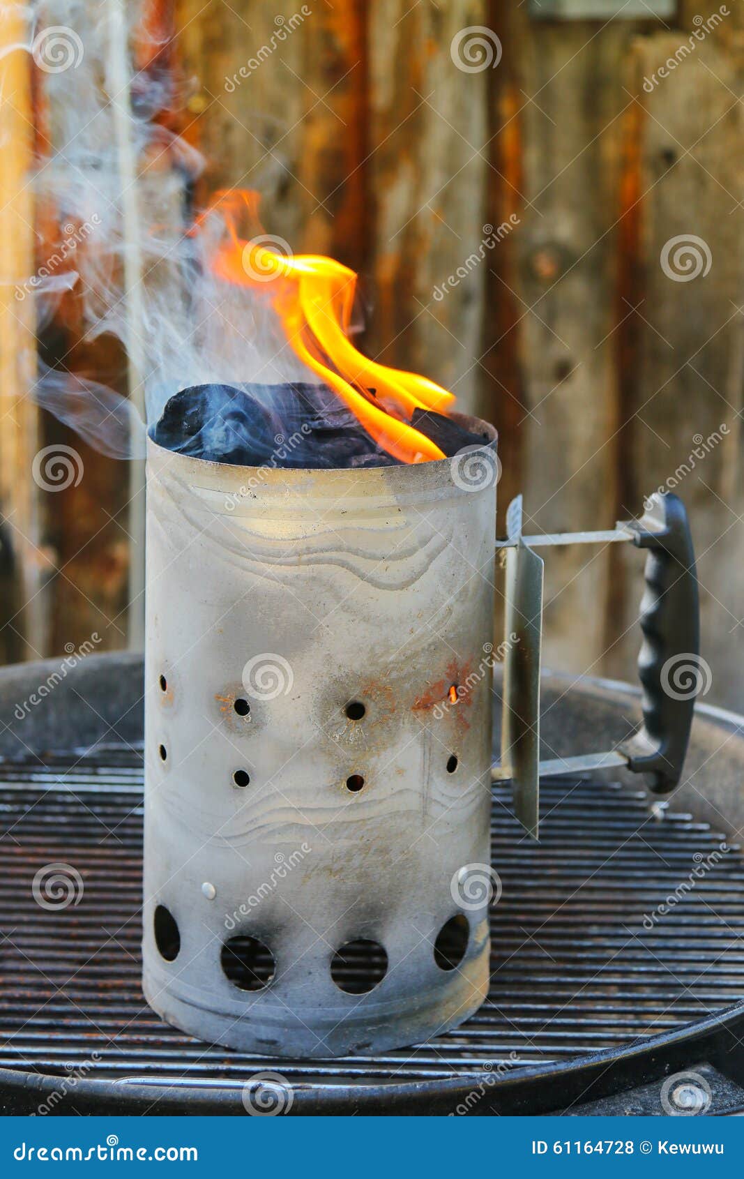 Chimney Starter (Charcoal Chimney) Stock Photo Image of cylinder
