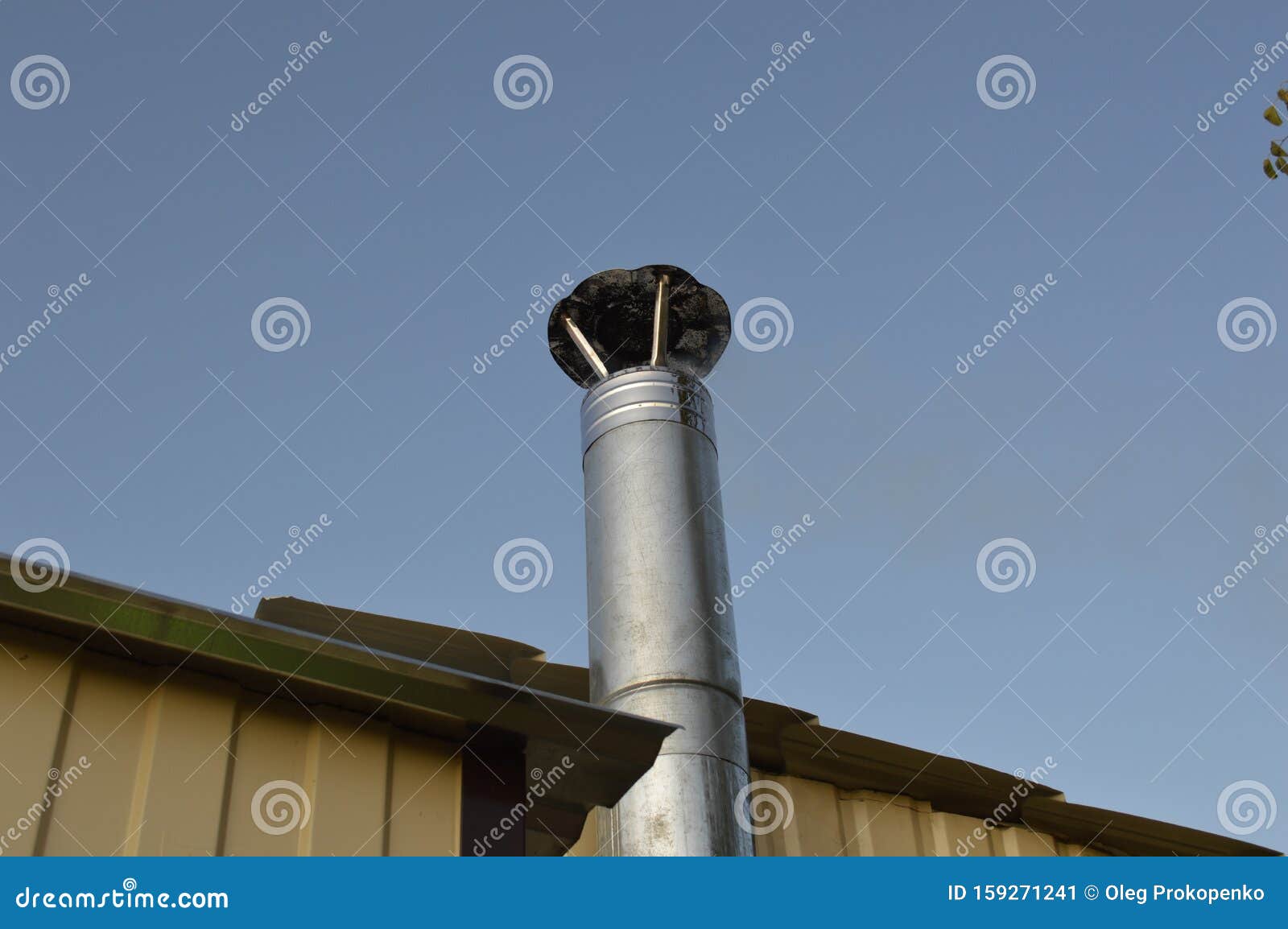 Chimney for a Woodfired Solid Fuel Stove Stock Image Image of heat