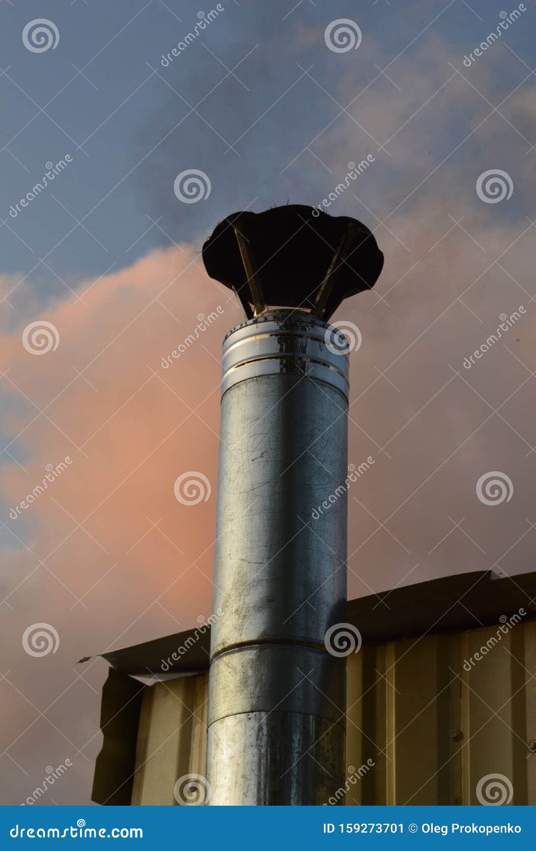 Chimney for a Woodfired Solid Fuel Stove Stock Image Image of