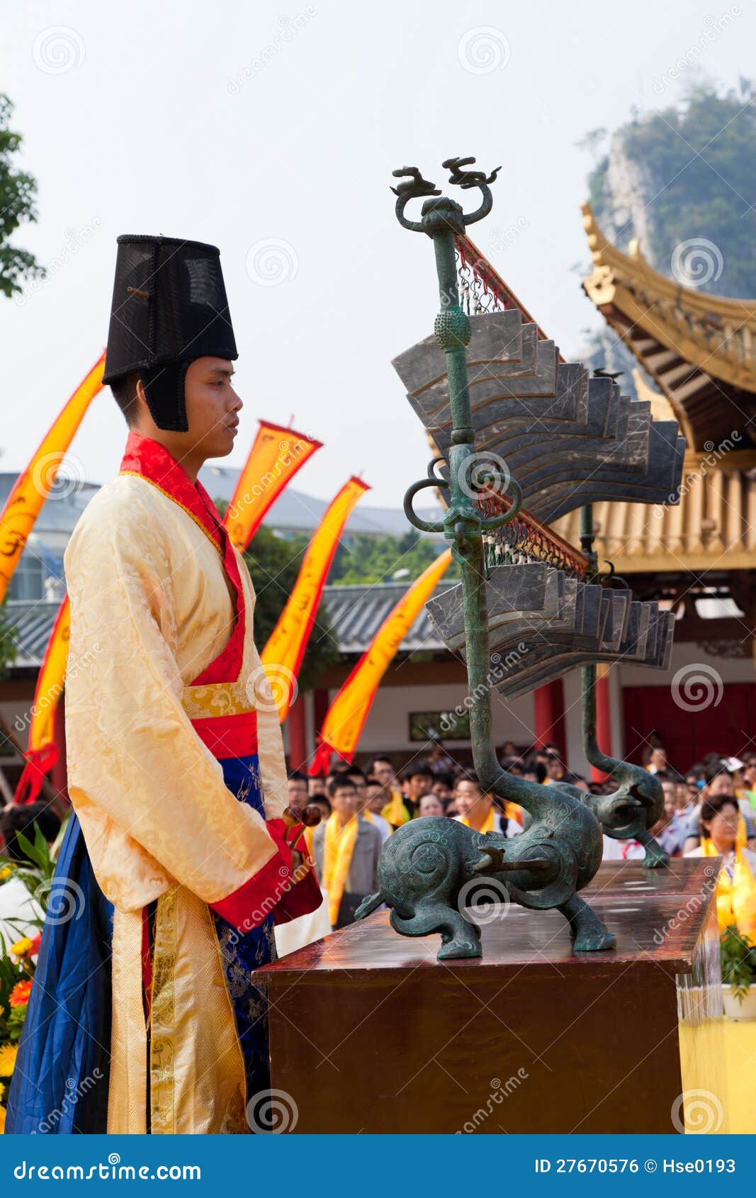 China Ancient Court Musician Editorial Photo Image of percussion