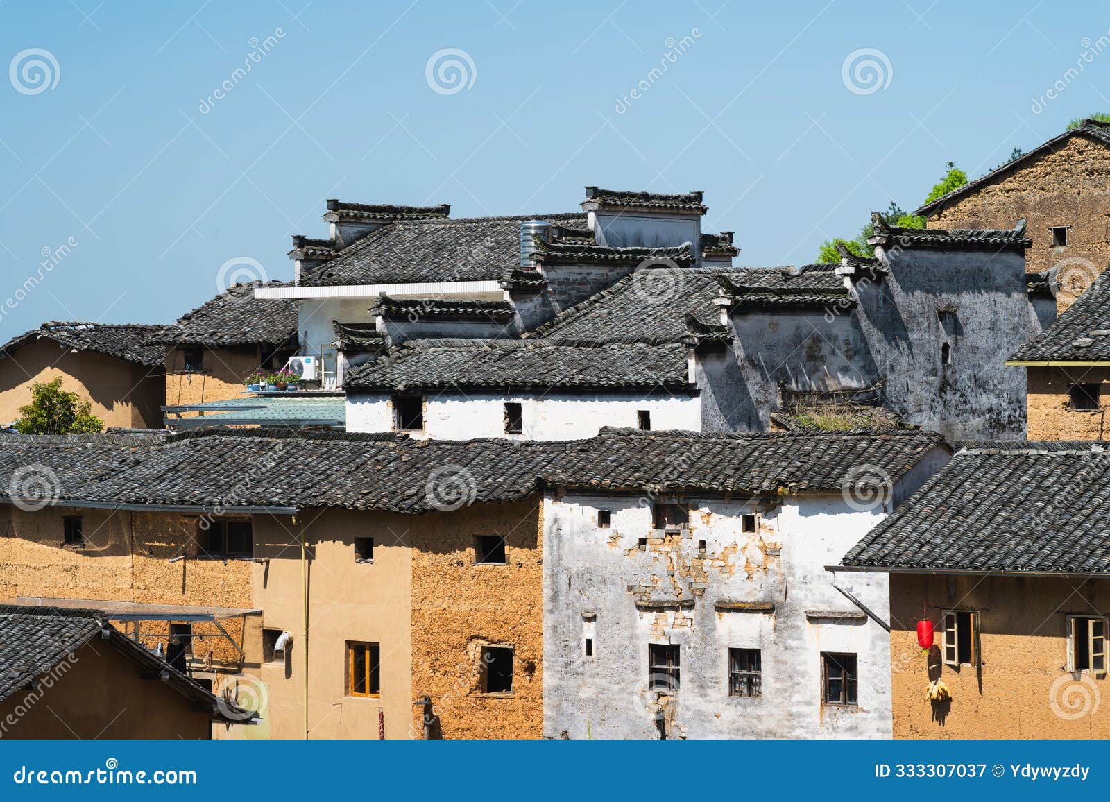 china anhui shexian yangchan tulou scenery
