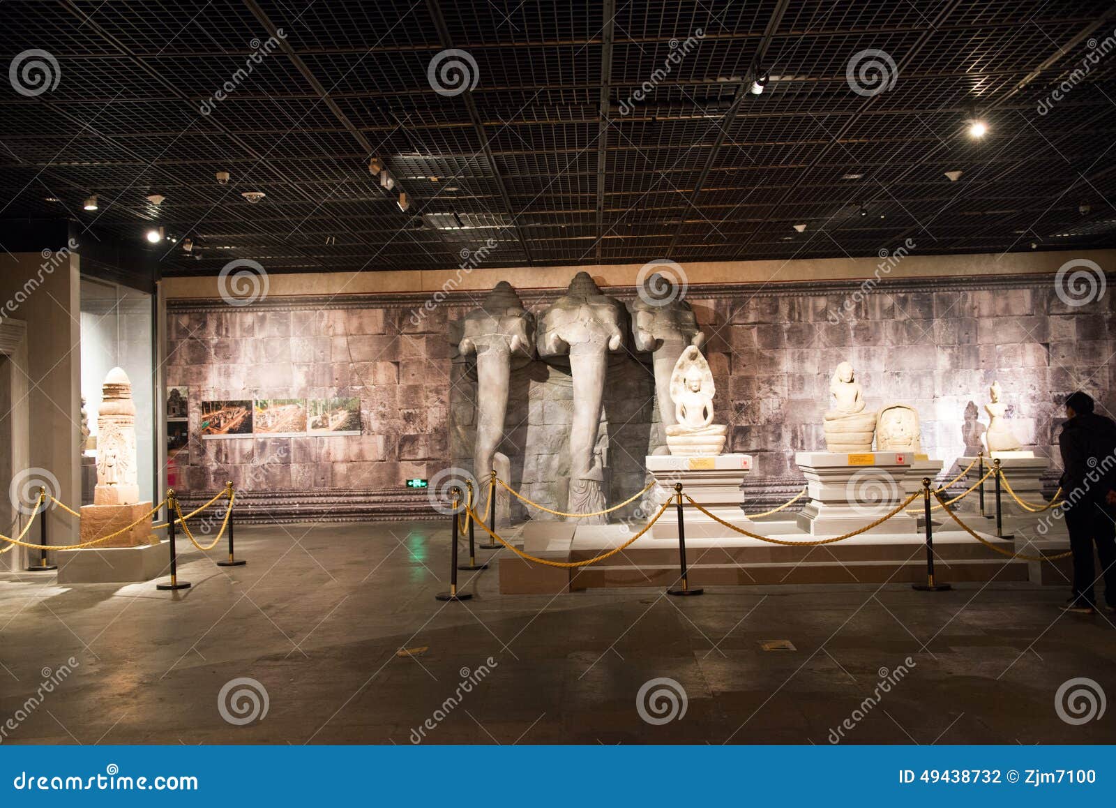 China Asia, Beijing, the Capital Museum, Kampuchea Angkor Relics and ...