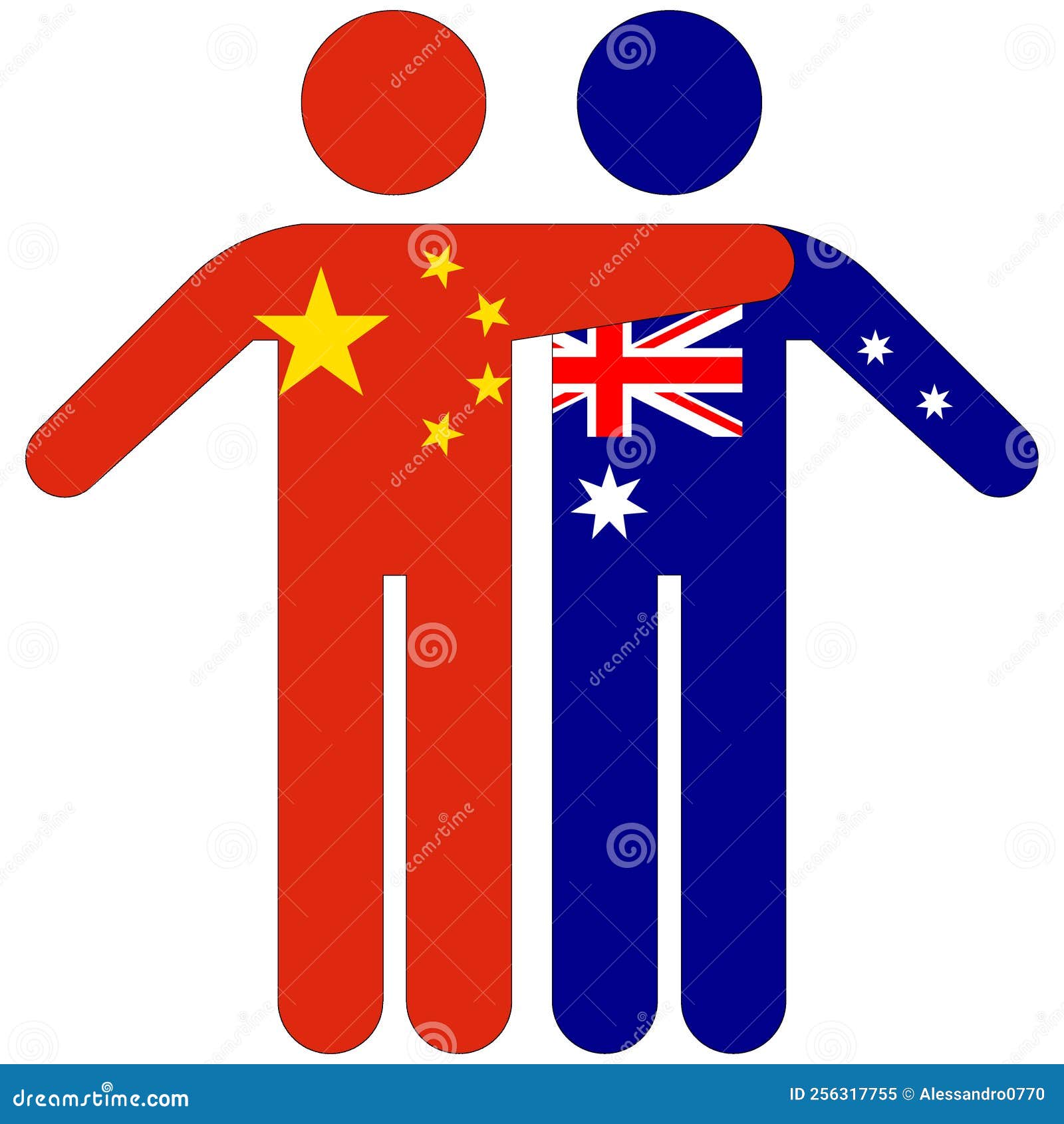 China Vs. Australia Soccer Match Soccer Balls In Chinas And