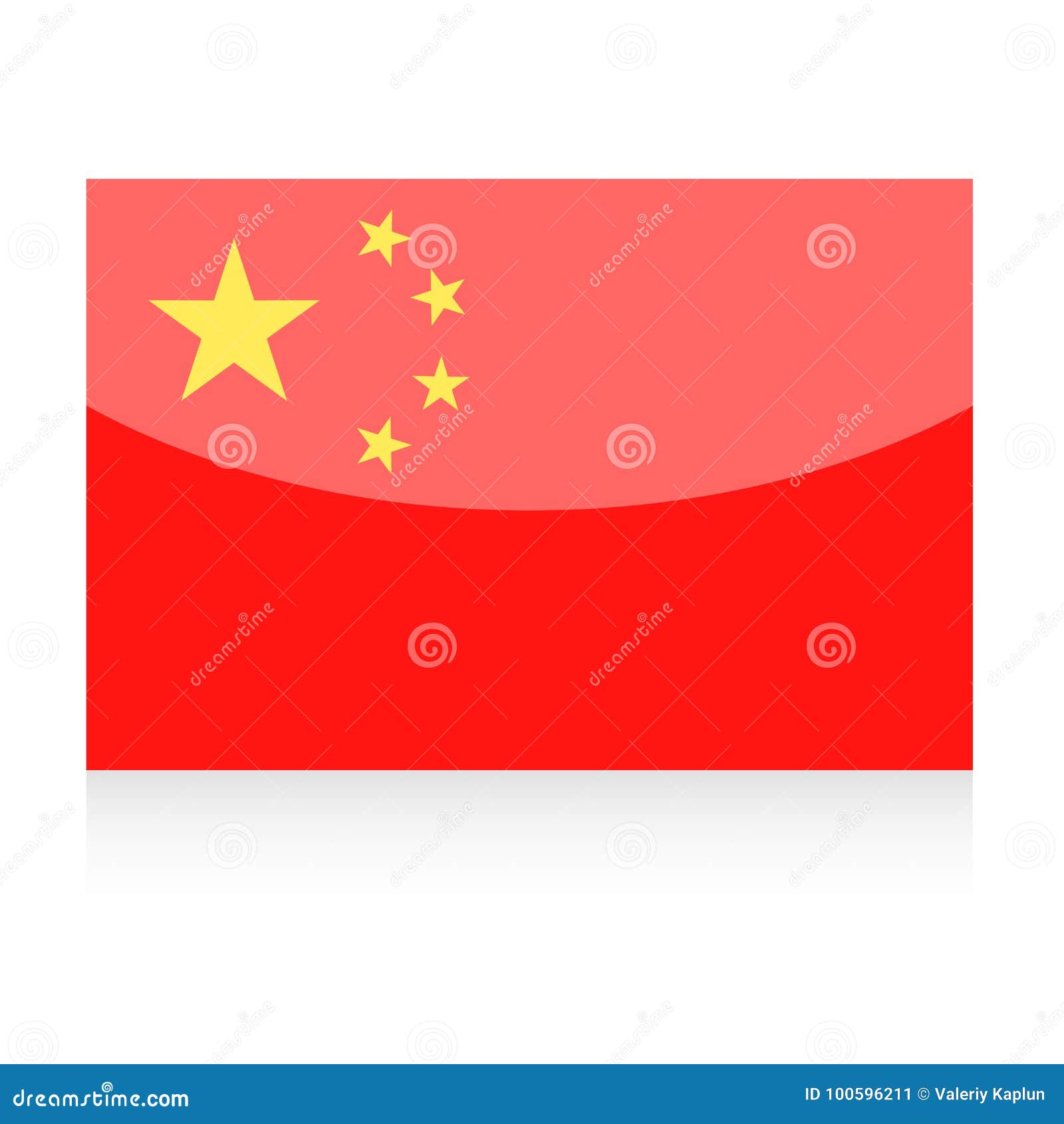 Download China Flag Vector Icon stock illustration. Illustration of ...