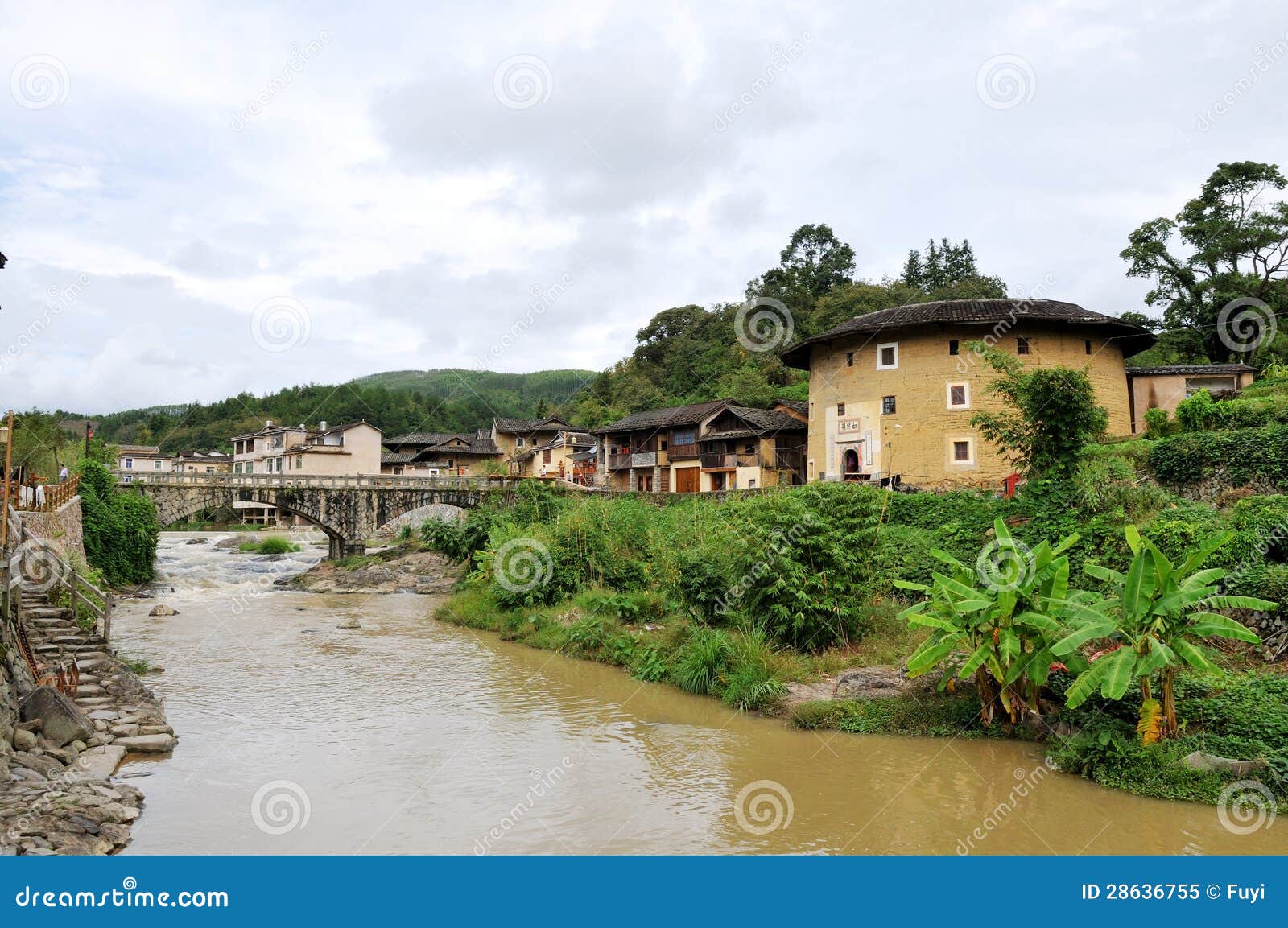Hakka Tulou Round House In Miaoli, Taiwan RoyaltyFree Stock Photo