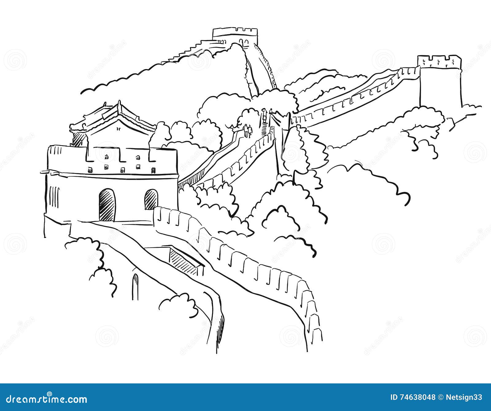 China Great Wall Stock Illustrations 1 624 China Great Wall Stock Illustrations Vectors Clipart Dreamstime