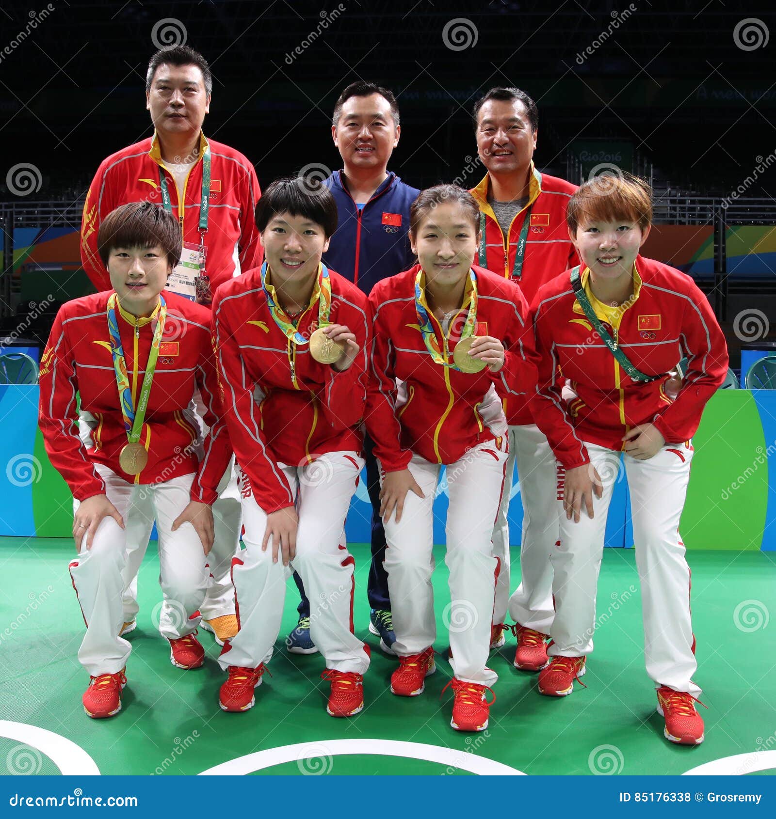 China Team Olympic Champion in Rio 2016. Editorial Stock Photo Image