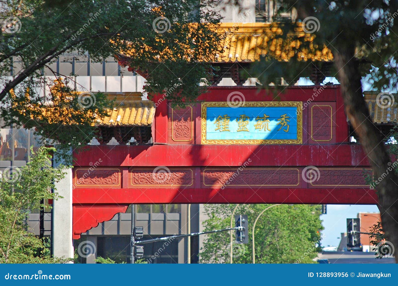 chinatown gateway in montreal, canada