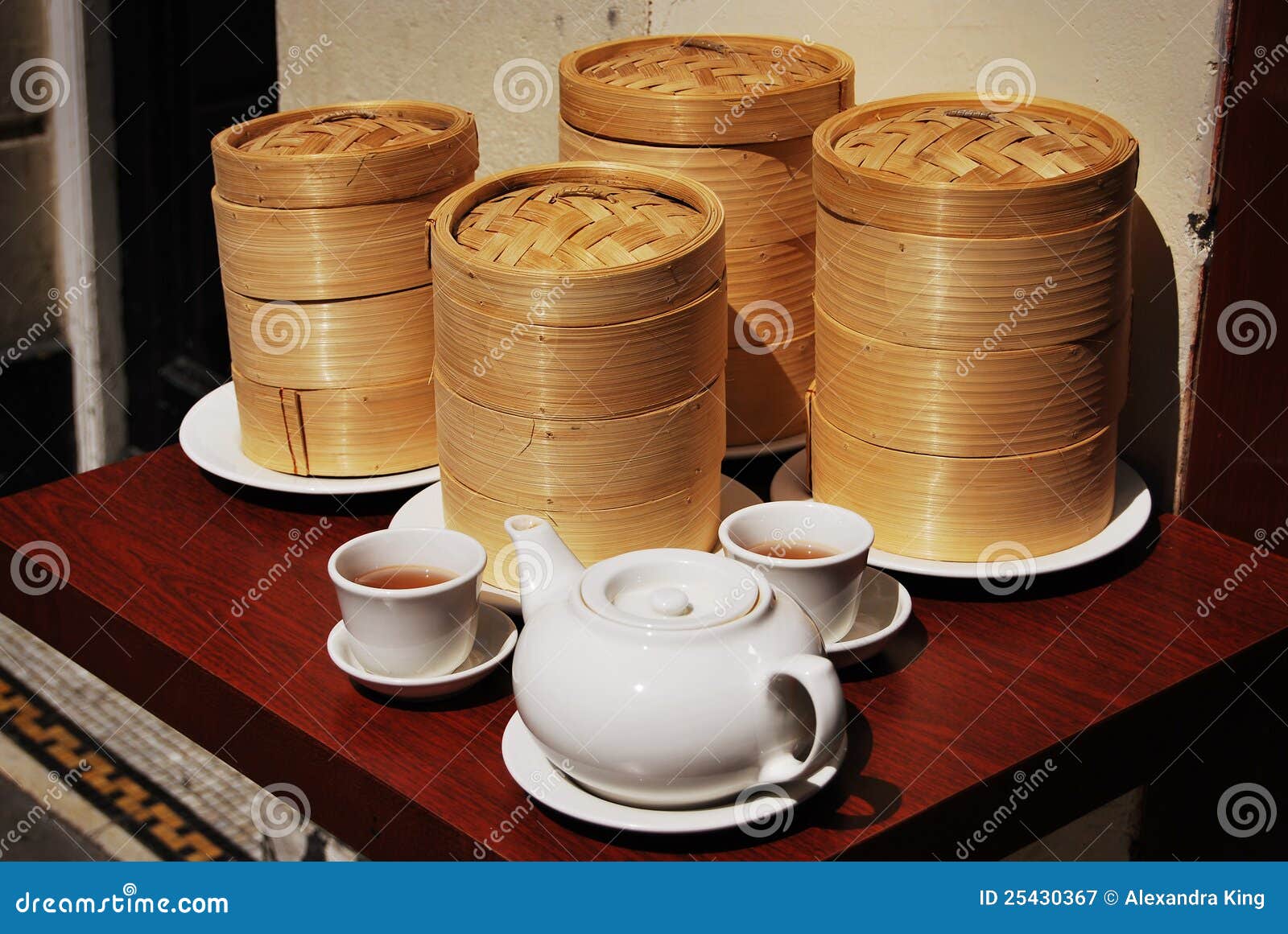 Chinatown tea party stock image. Image of teapot, china 25430367