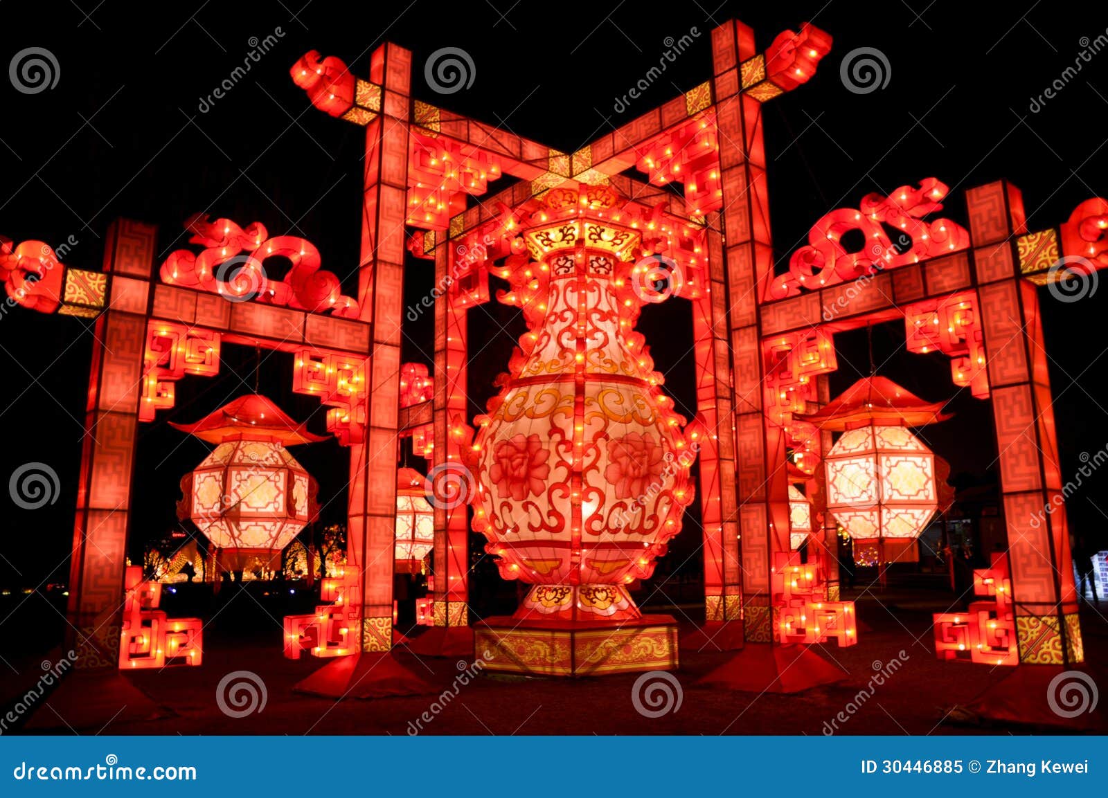 Chines traditional lantern stock image. Image of celebration 30446885