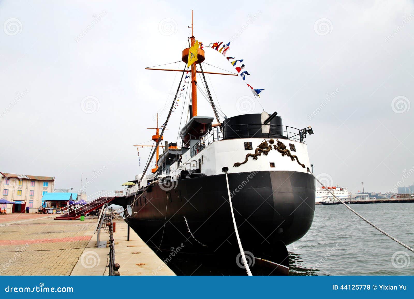 Chinese ancient battleship stock photo. Image of china 44125778
