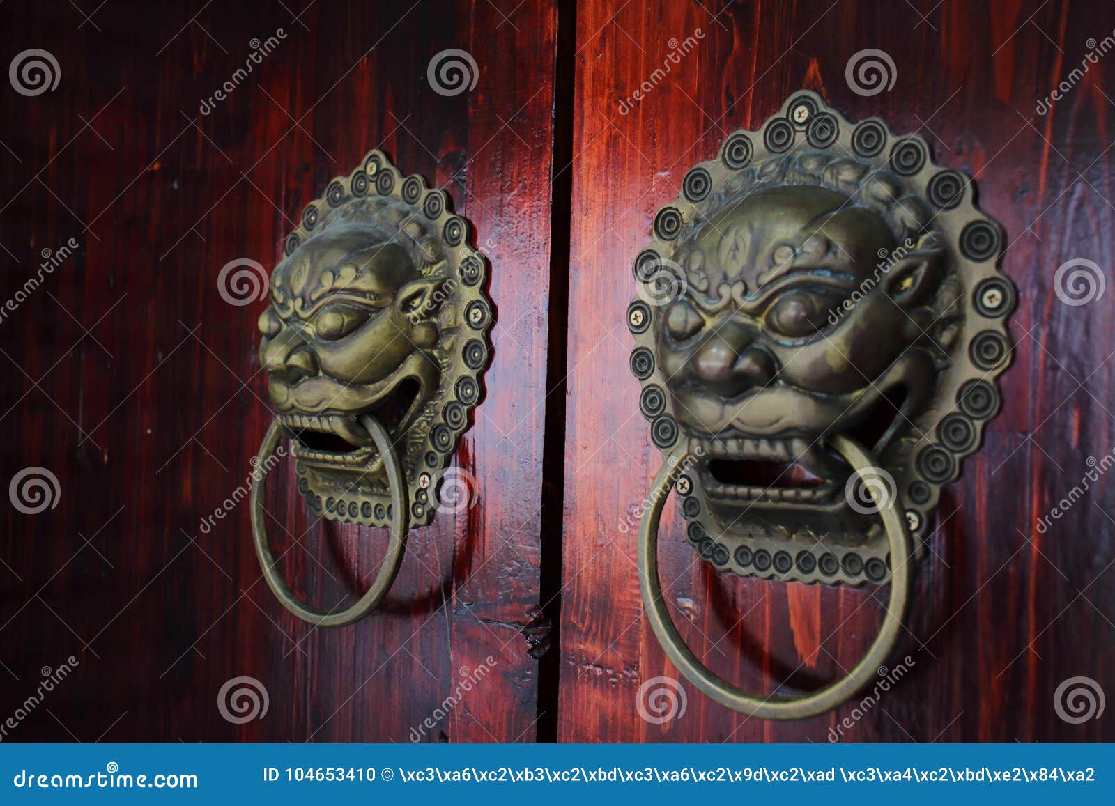 Door knocker stock photo. Image of protective, ancient 104653410
