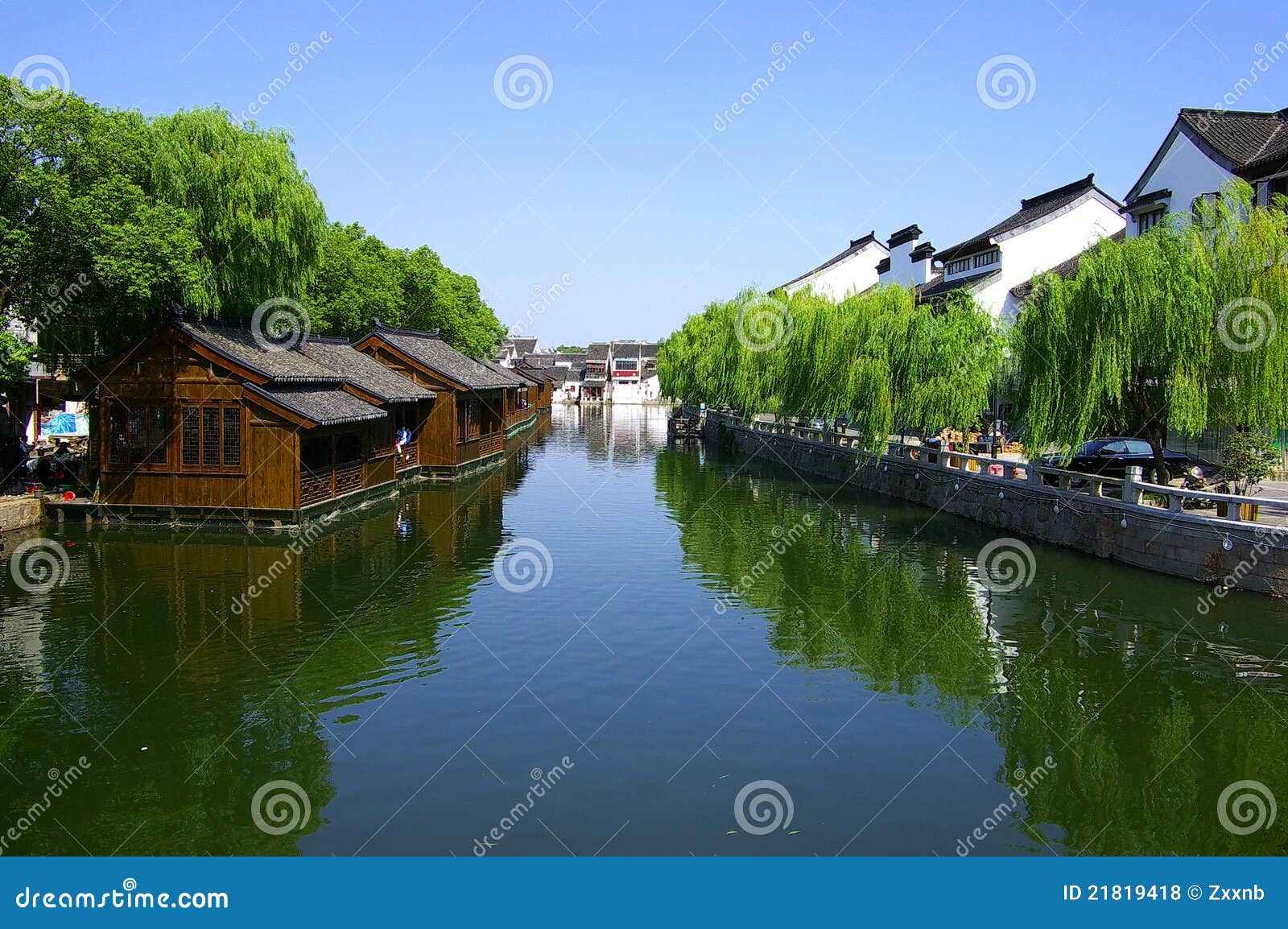 Chinese Ancient Town Tong Li Stock Photo Image of river, peaceful 21819418