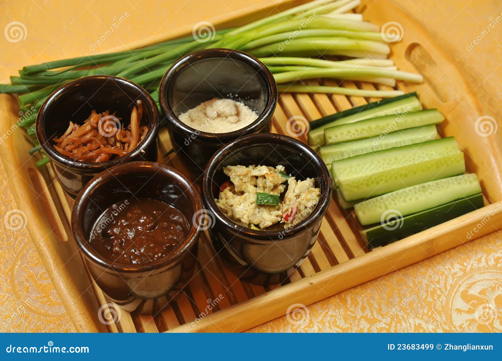 Chinese appetizers stock image. Image of scallion, fried 23683499