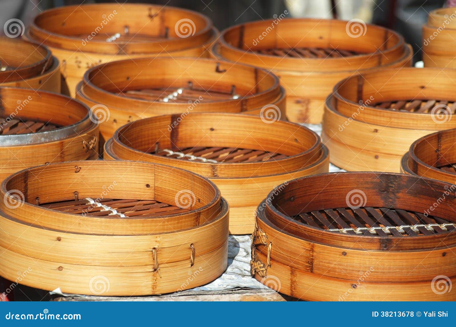 Chinese Bamboo Steamers stock photo. Image of steamer 38213678
