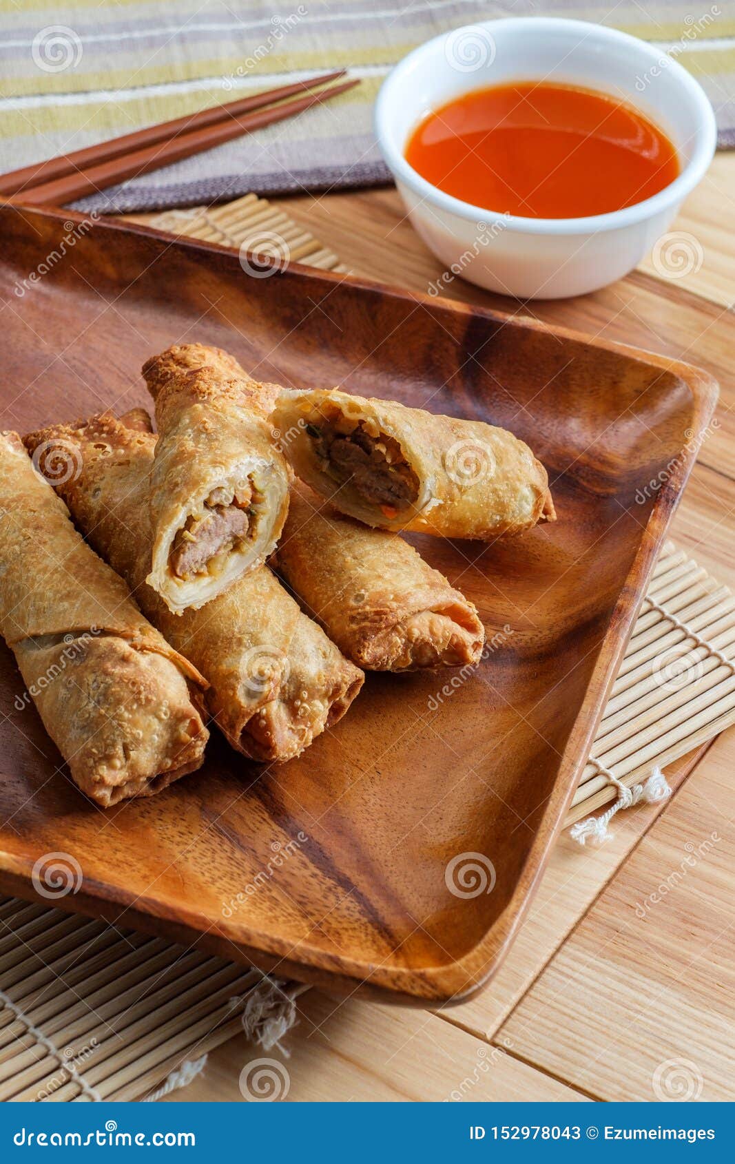 Chinese Beef Egg Rolls stock image. Image of pork, sticks 152978043