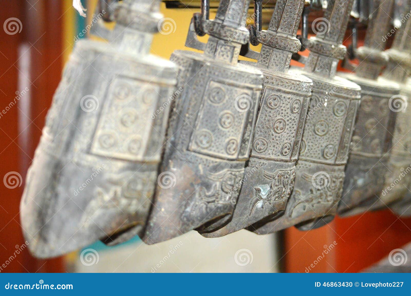 Chinese bell stock photo. Image of ancient, instruments 46863430
