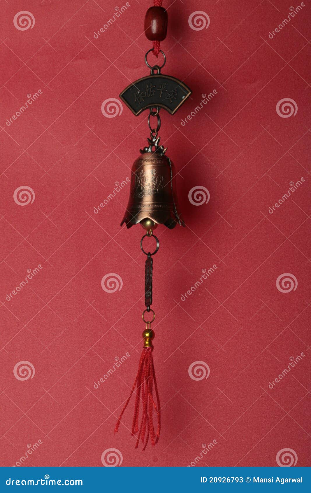 Chinese bell for feng shui stock image. Image of bell 20926793