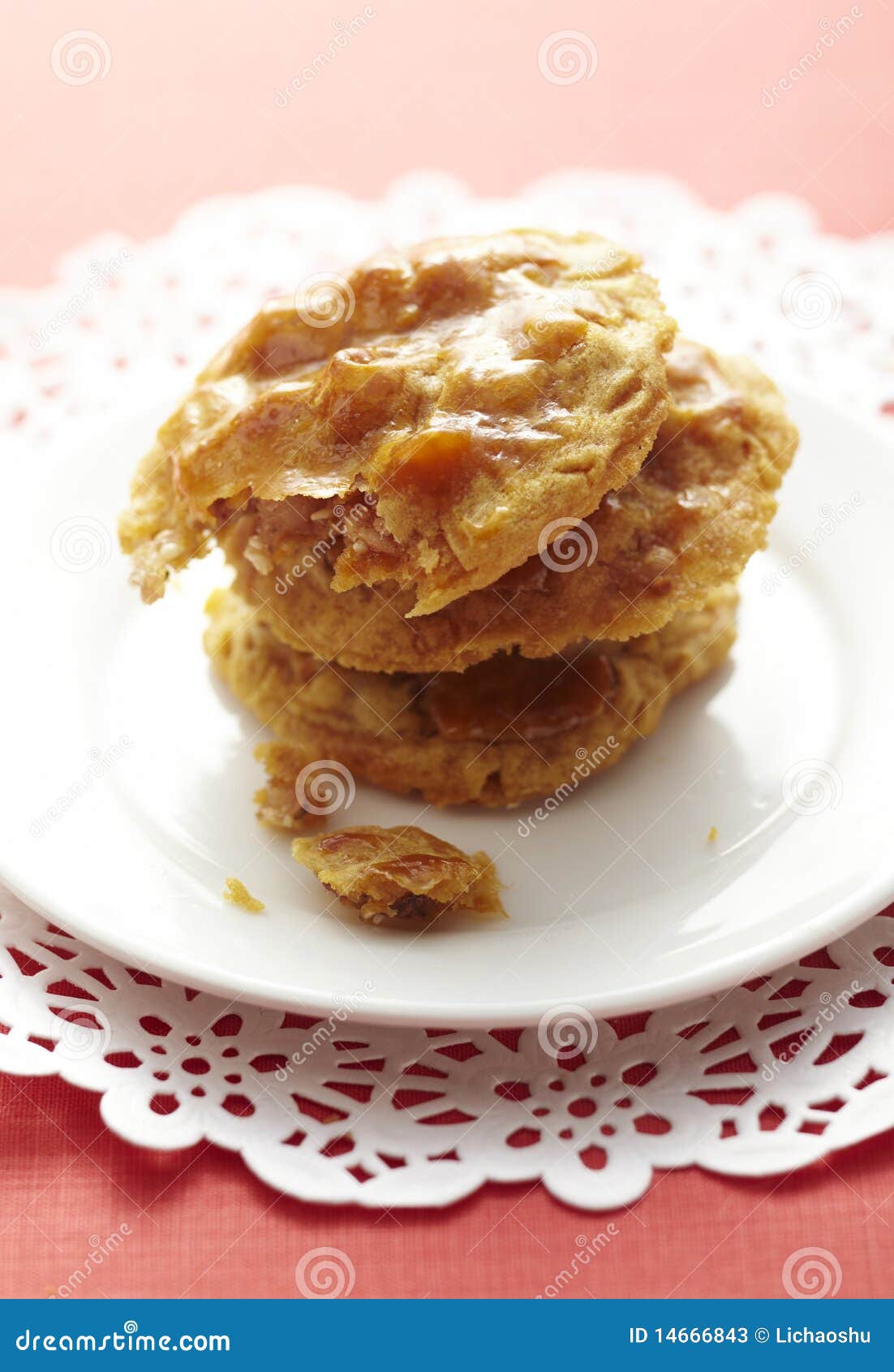 Chinese biscuit stock image. Image of biscuit, brown 14666843