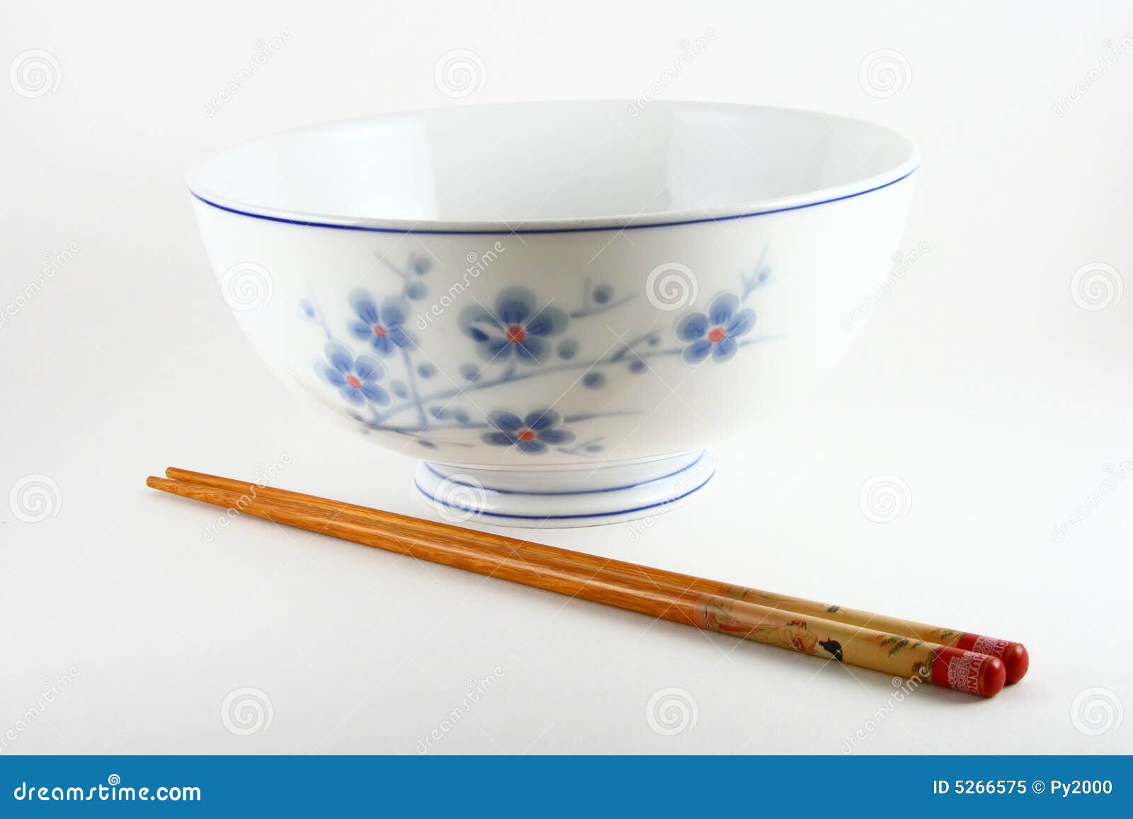 Rice bowl and chopsticks stock image. Image of isolated 5266575